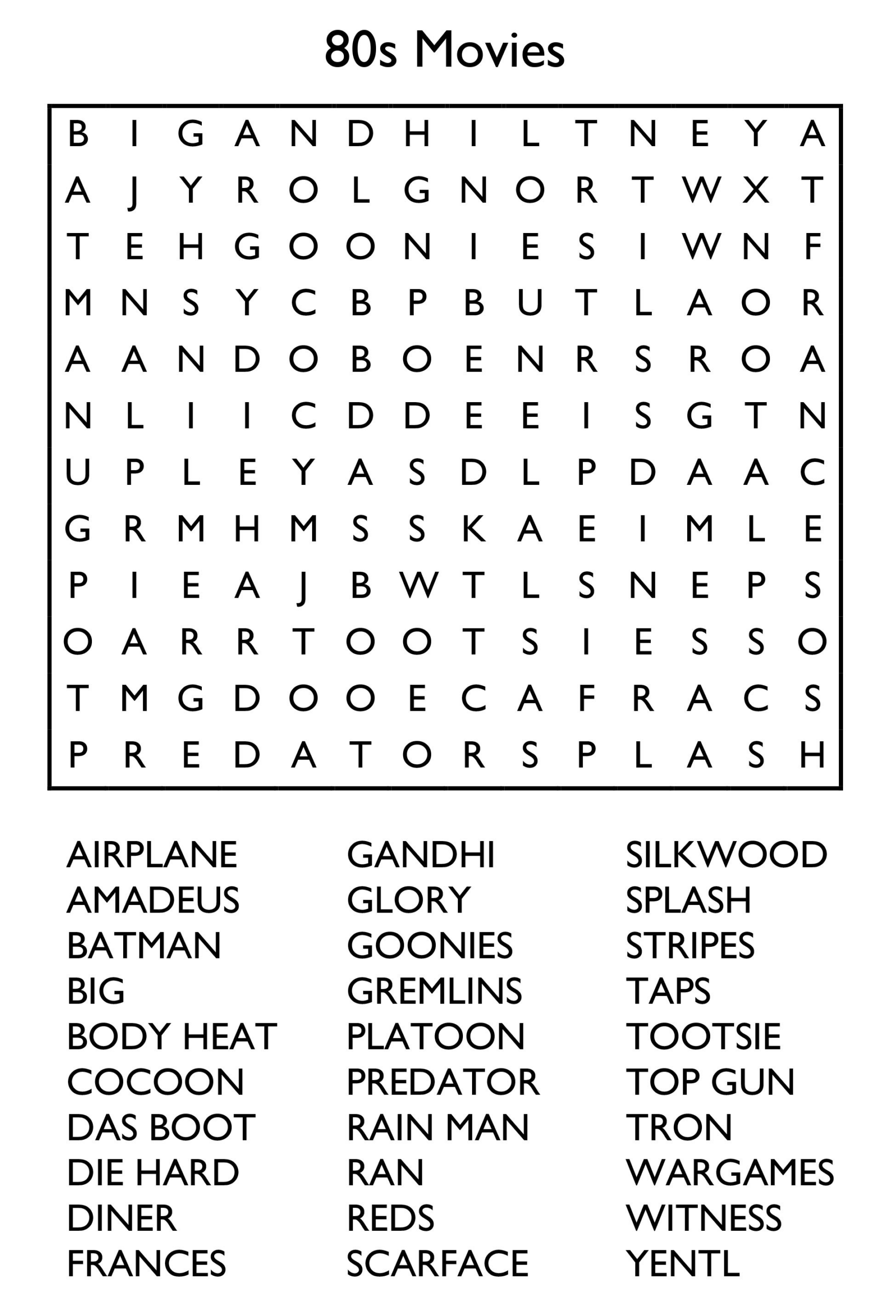 10 Free Printable Word Search Puzzles regarding Difficult Large Print Word Search Printable
