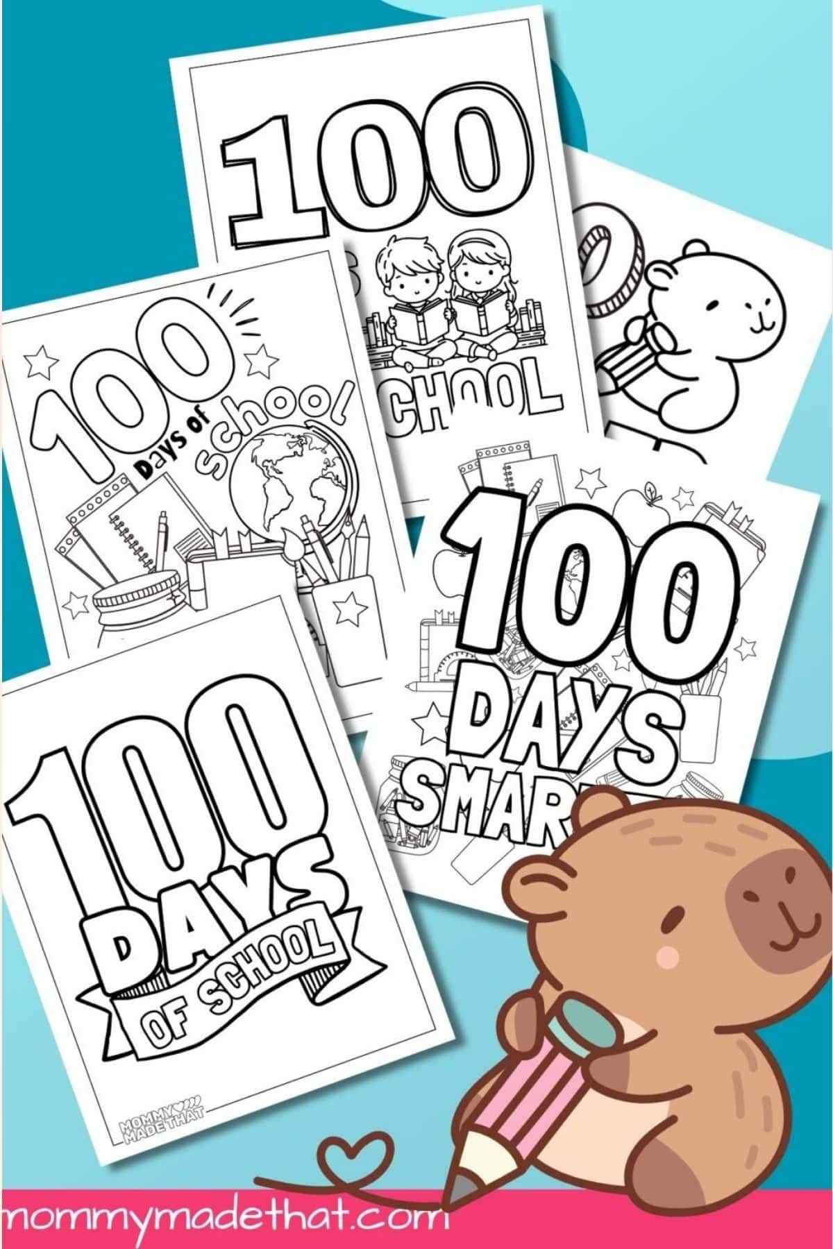100Th Day Of School: Free Printables &amp;amp; Worksheets within 100 Days of School Poster Printable