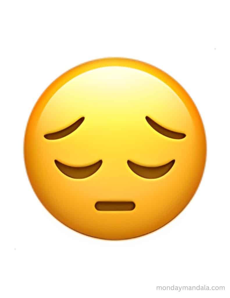 102 Printable Emojis (Free High-Quality Pdf Downloads) within Emoji Feelings Faces Free Printable