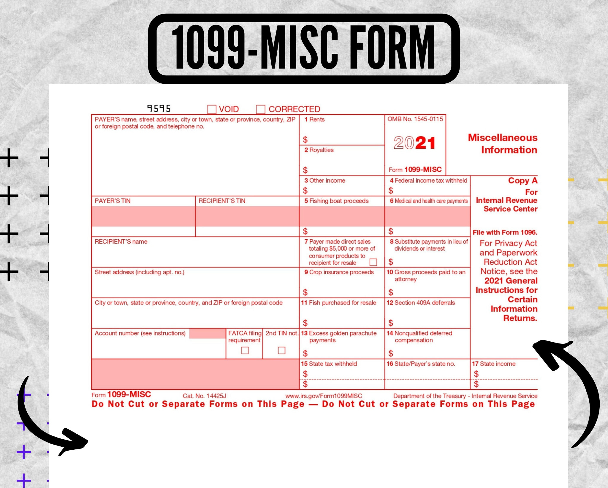 1099-Misc Form - 1099-Misc 2020 - 1099-Misc Form 2020 - Druckbare regarding 1099 Misc Printable 1099 Form