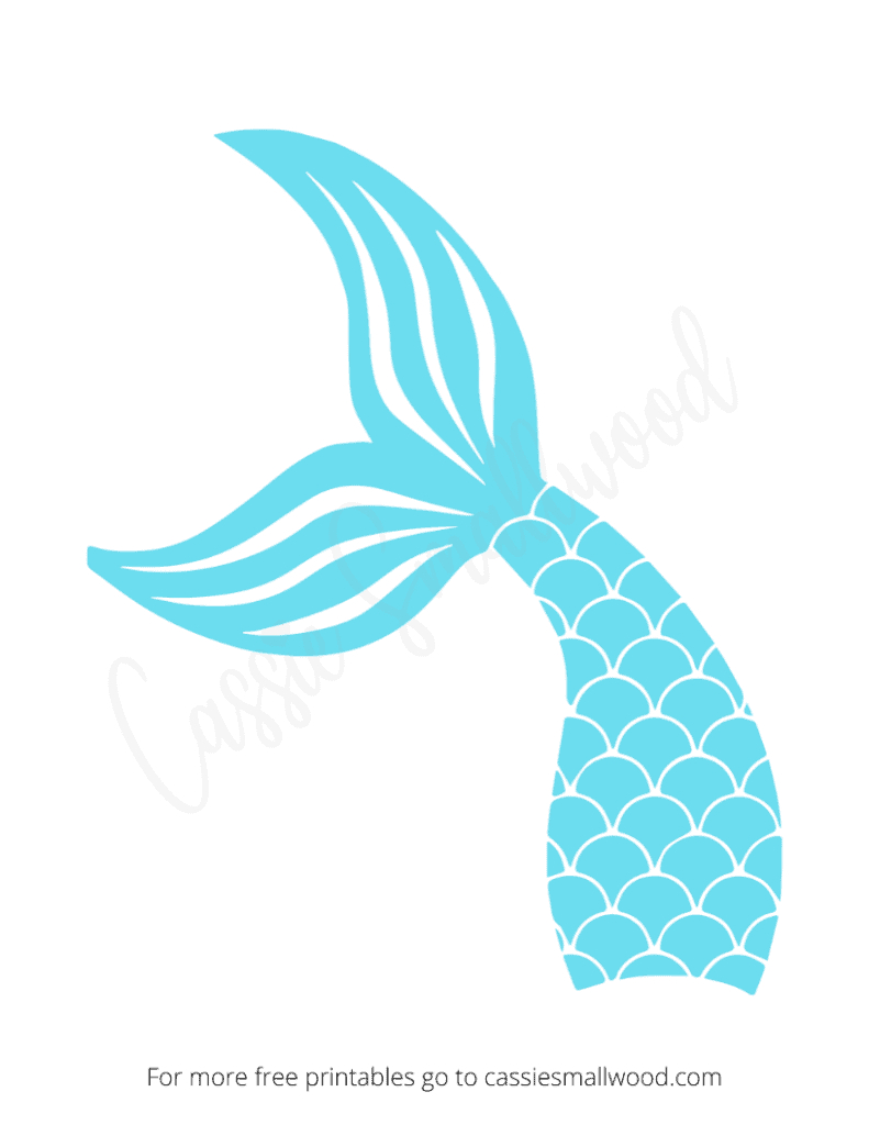 17 Cute Mermaid Templates - Cassie Smallwood with regard to Free Printable Mermaid Tail Template