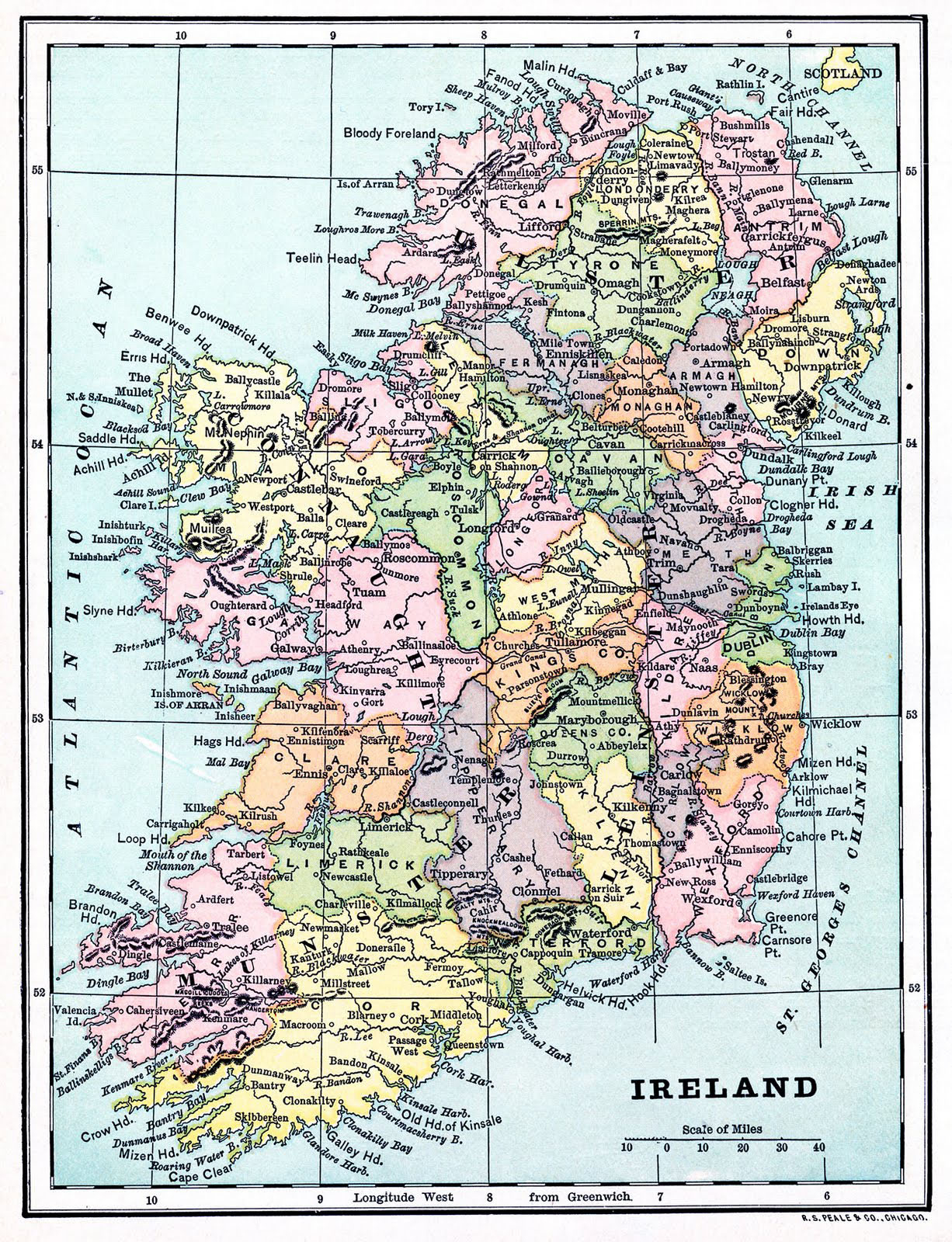20 Free Printable Maps! - The Graphics Fairy intended for Free Printable Map Of Ireland