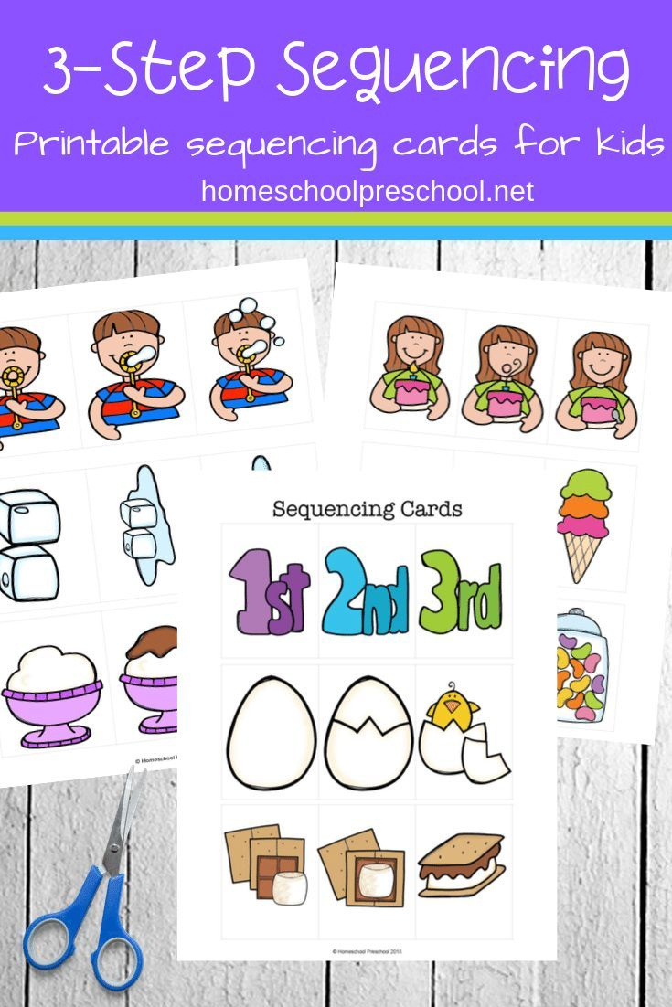 3 Step Sequencing Cards Printables For Preschoolers with regard to 3 Step Sequencing Pictures Printable Free
