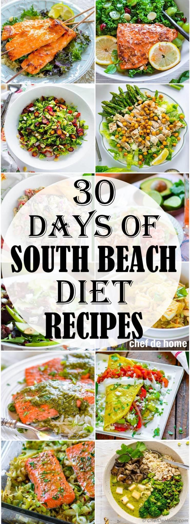 30 Days Of South Beach Diet - Recipes | Chefdehome pertaining to South Beach Diet Phase 1 Meal Plan Printable