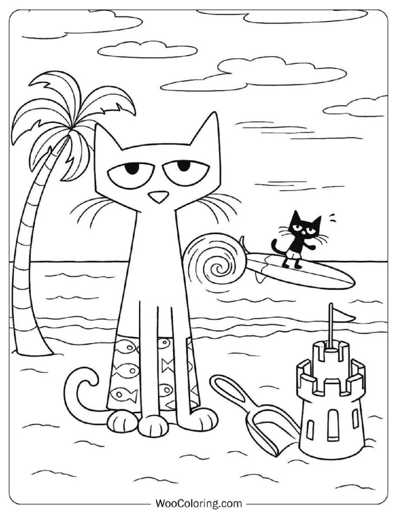 30 Pete The Cat Coloring Pages (Free Pdf To Print) | Woo Coloring within Free Printable Pete the Cat