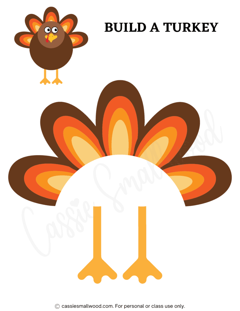 31 Cutest Turkey Templates - Cassie Smallwood pertaining to Free Printable Turkey Feet Template