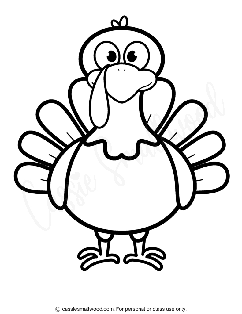 31 Cutest Turkey Templates - Cassie Smallwood with regard to Outline Of A Turkey Printable