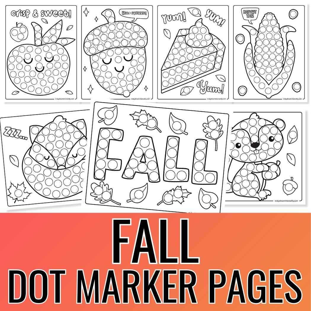 35+ Fall Dot Marker Pages For Kids | Free Pdf Printables with regard to Dot Marker Printables Free