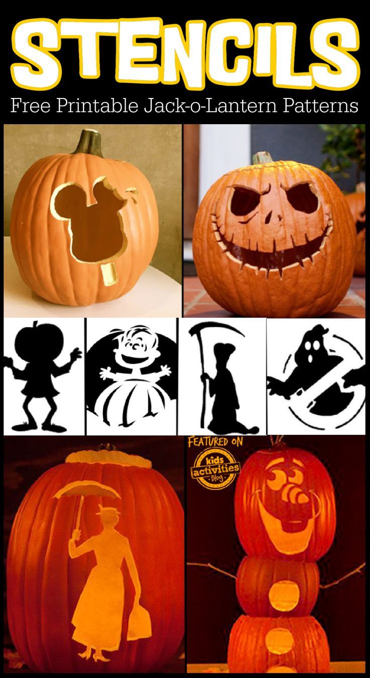 35 Jack O Lantern Stencil Patterns: Print & Carve! in Printable Jack O Lantern Stencils