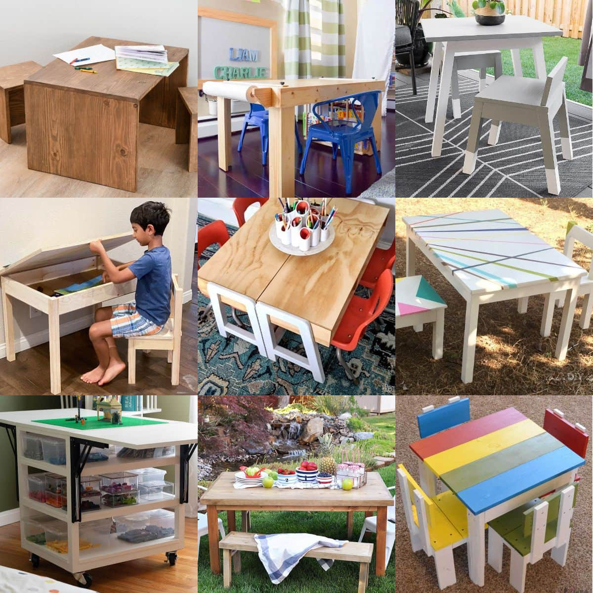 39 Easy Diy Kids Table And Chair Ideas You Can Build! within Free Plans For Childs Table And Chairs Printable