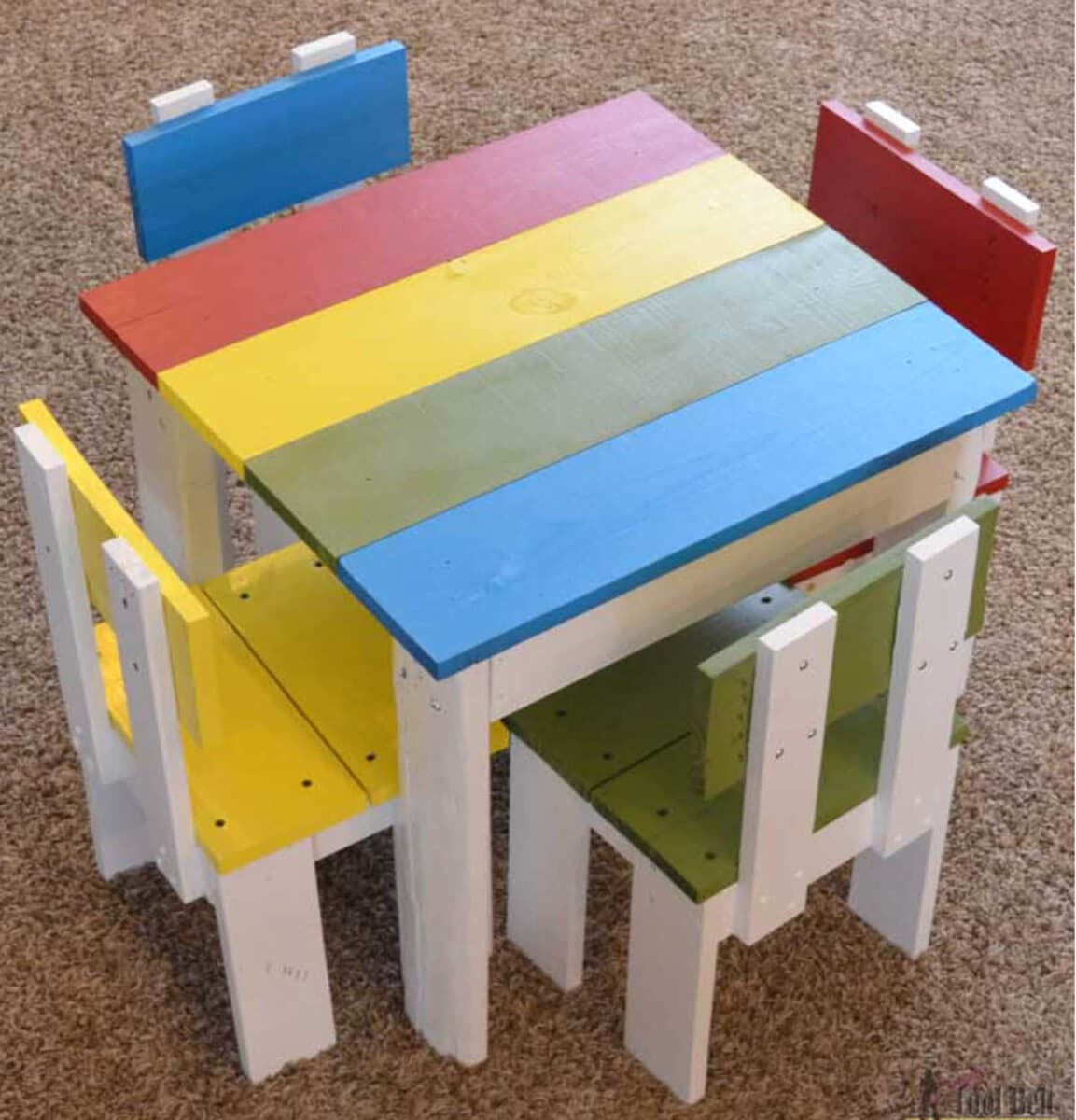 39 Easy Diy Kids Table And Chair Ideas You Can Build! within Free Plans For Childs Table And Chairs Printable