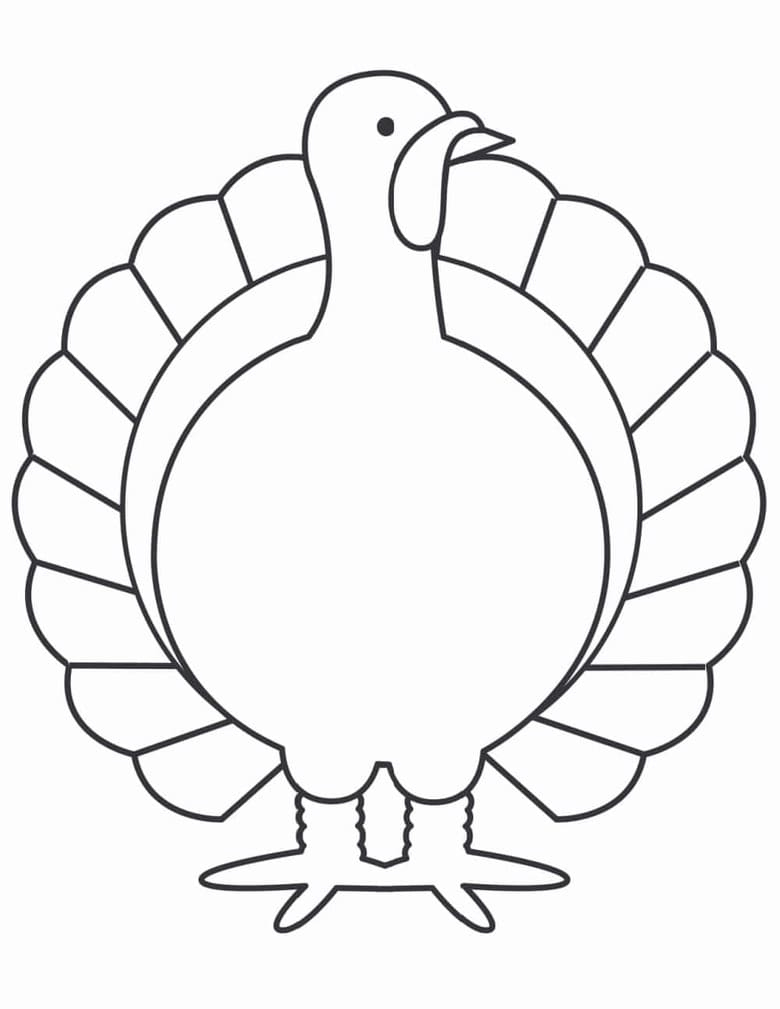 4 Free Turkey Template Printables with regard to Outline Of A Turkey Printable