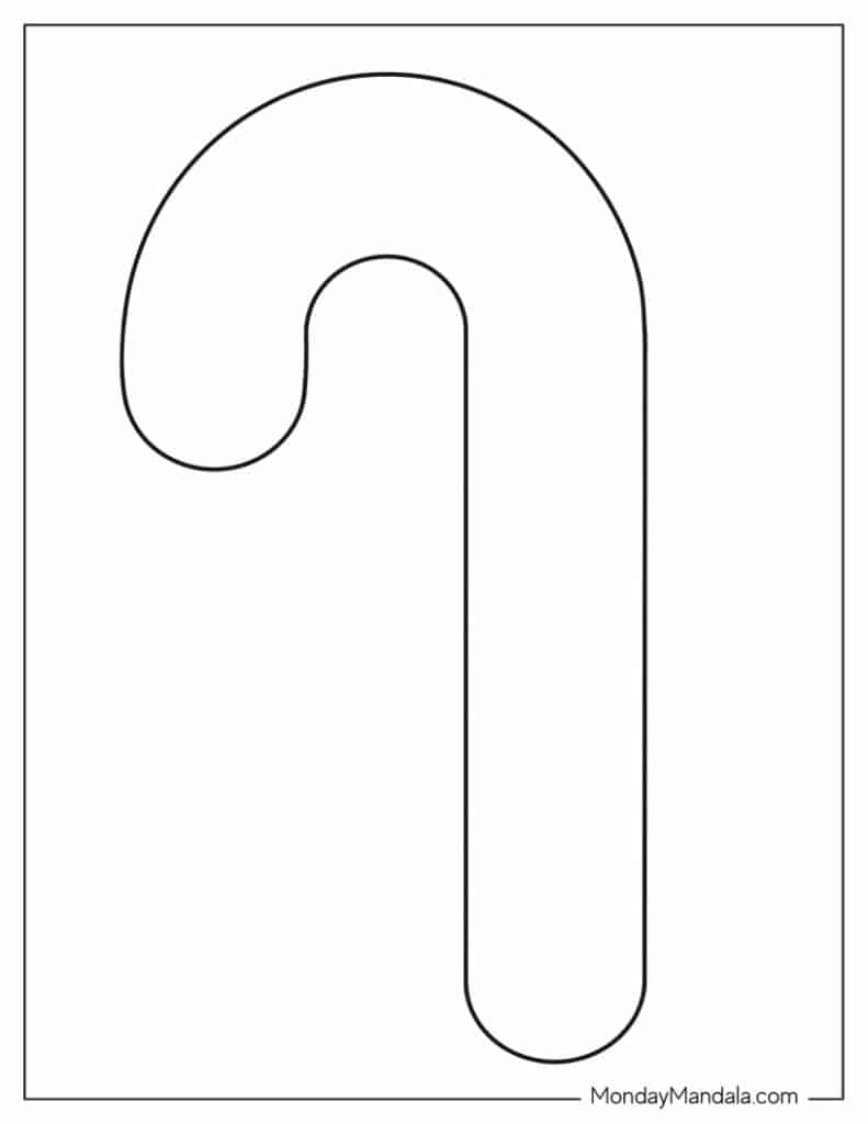 44 Candy Cane Templates (Free Pdf Printables) within Candy Cane Template Printable Free