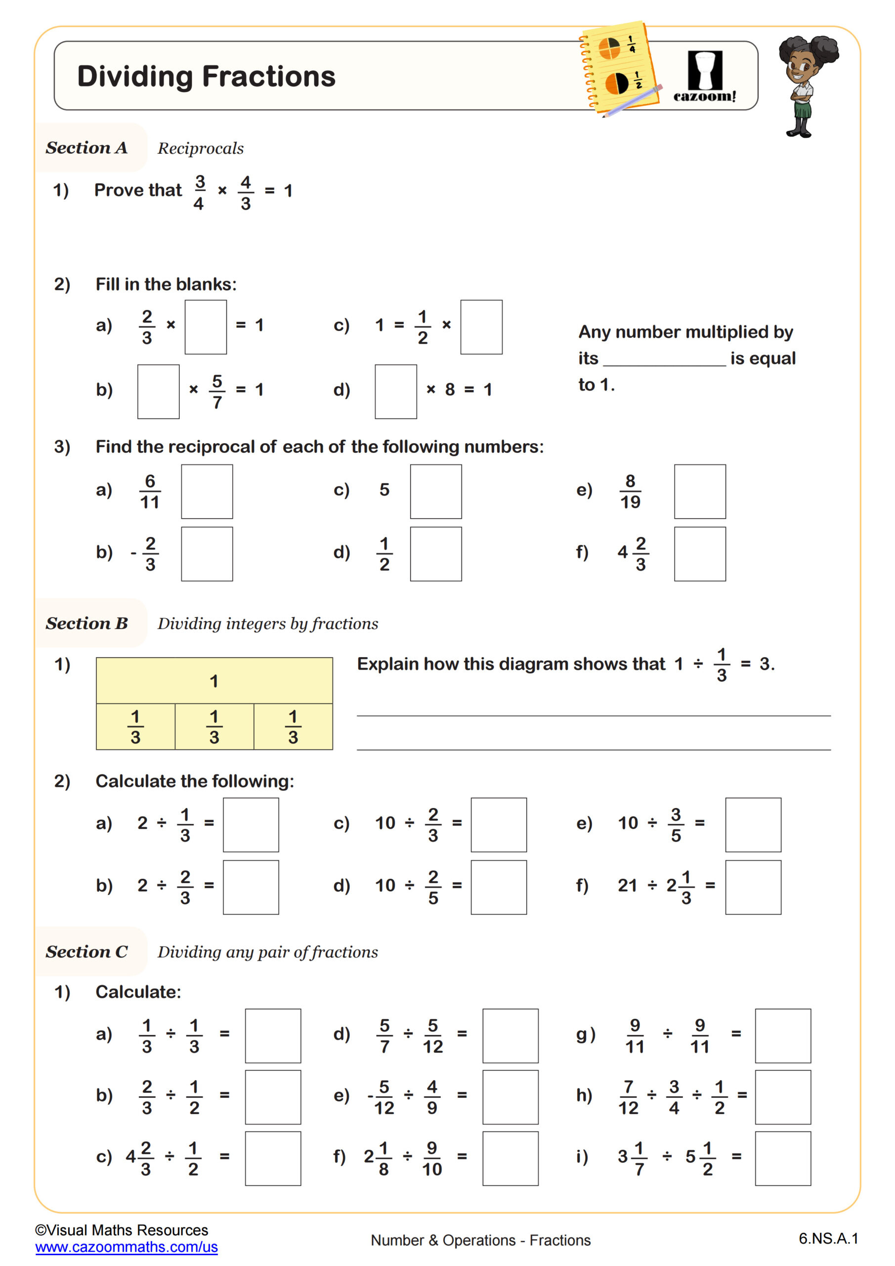 6Th Grade Math Worksheets | Printable Pdf Worksheets | Cazoom Math throughout Free Printable 6th Grade Math Worksheets