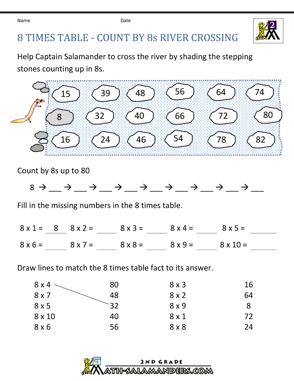 8 Times Table - Worksheets Library pertaining to 8 Times Table Quiz Printable