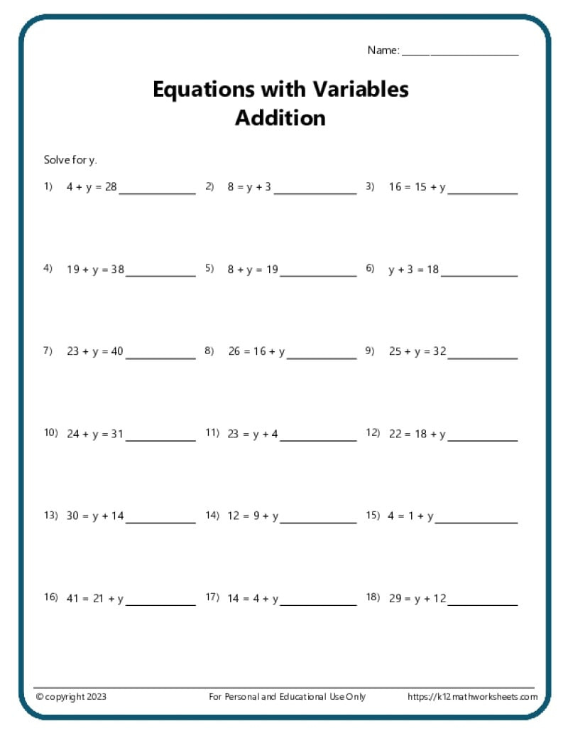 8Th Grade Math Workhsheets throughout 8th Grade Worksheets Free Printable