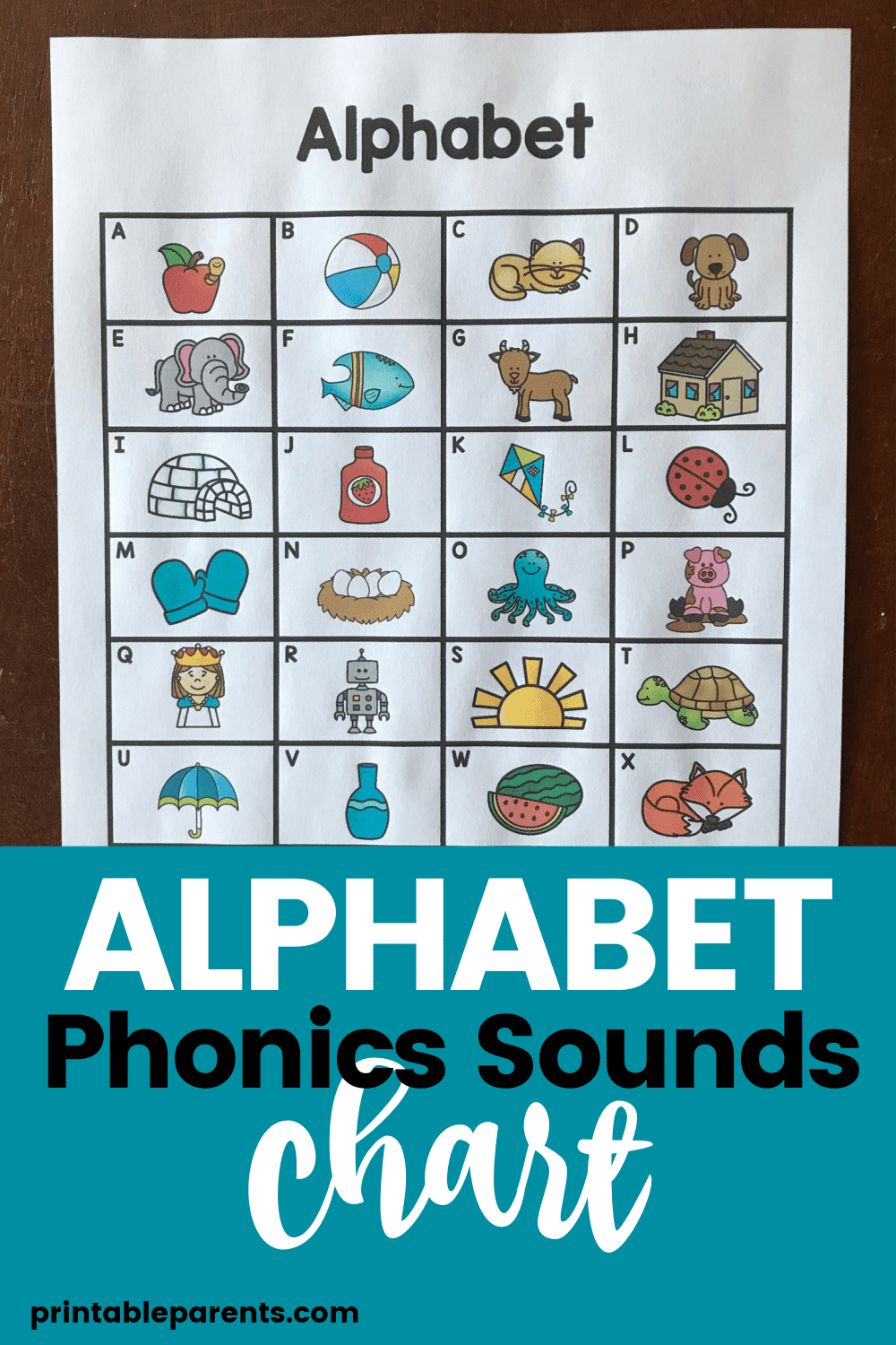 Alphabet Phonics Sounds Chart - Printable Parents pertaining to A To Z Alphabet Phonics Sounds Chart Printable