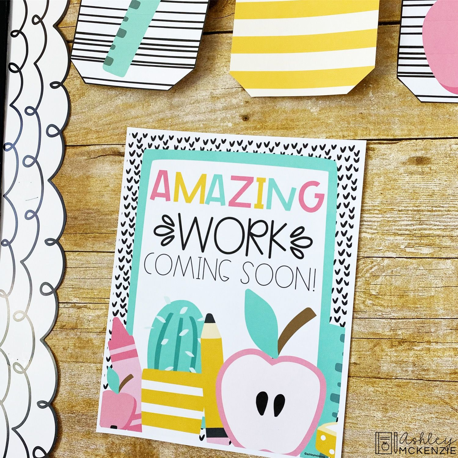 Amazing Work Classroom Posters Freebie - Ashley Mckenzie Decor intended for Great Work Coming Soon Printable Free