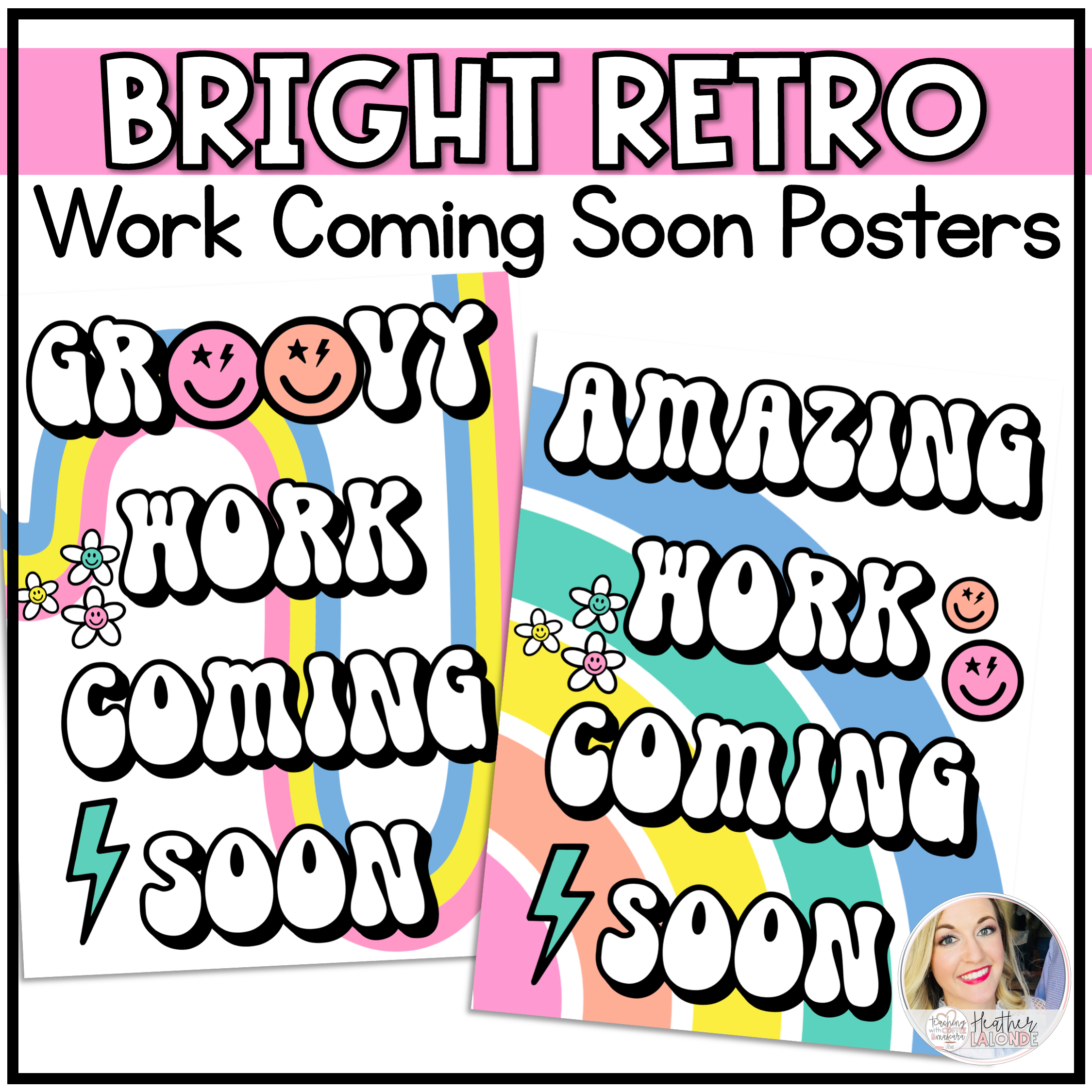 Amazing Work Coming Soon Posters Freebie | Madeteachers inside Amazing Work Coming Soon Printable