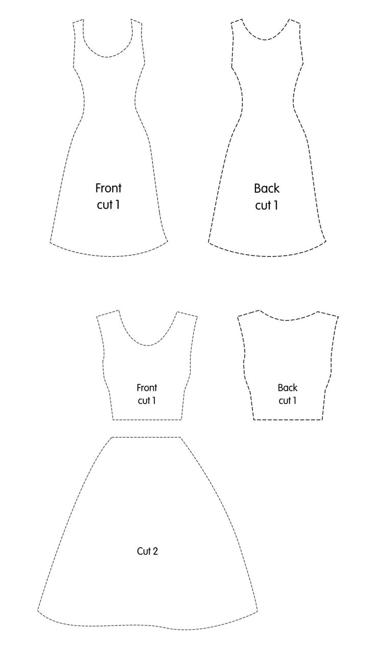 Barbie Clothes Templates - 20 Free Pdf Printables | Printablee inside Free Printable Barbie Clothes Patterns