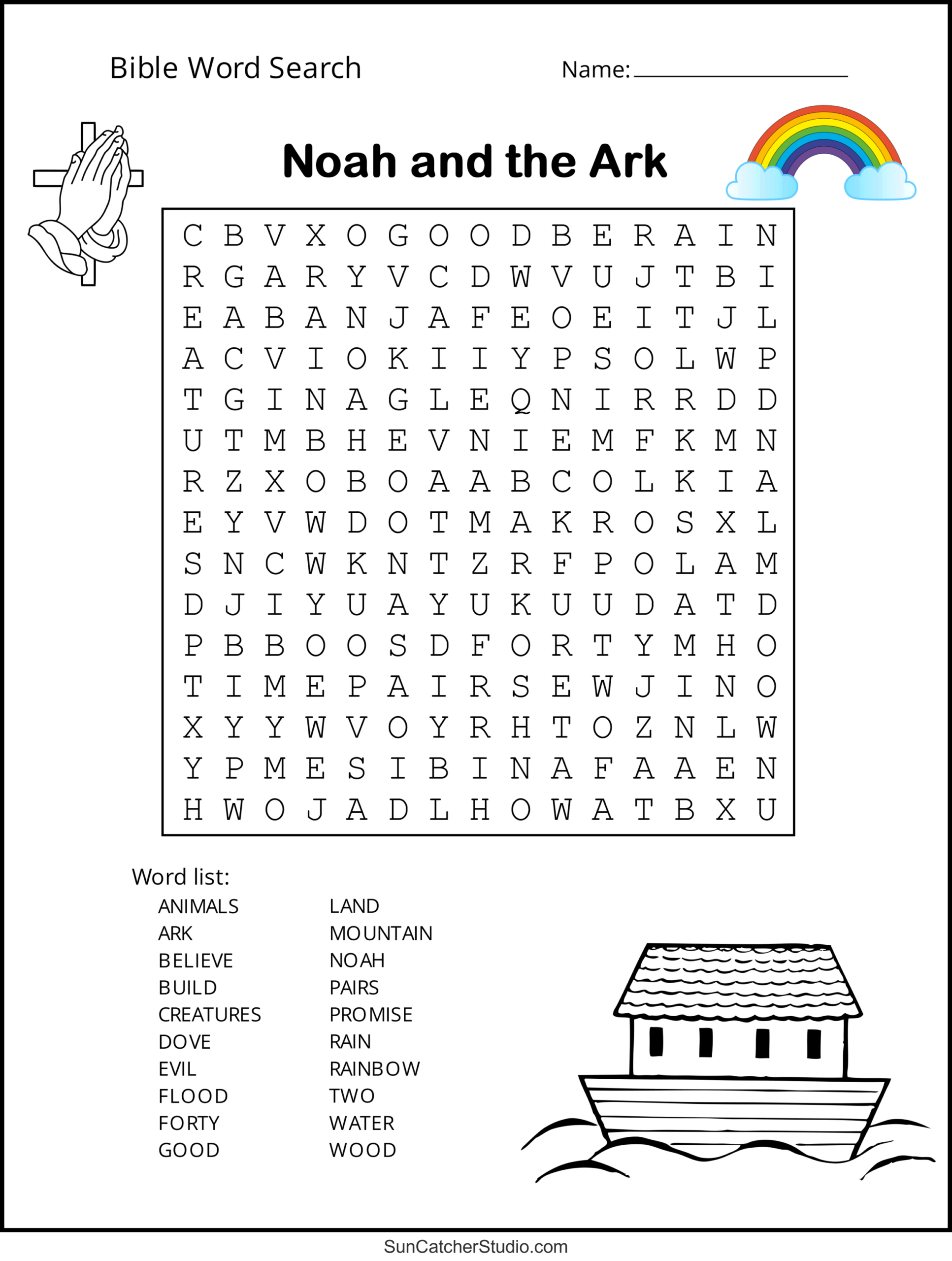 Bible Word Search (Free Printable Christian Puzzles) – Free pertaining to Bible Word Searches Free Printable