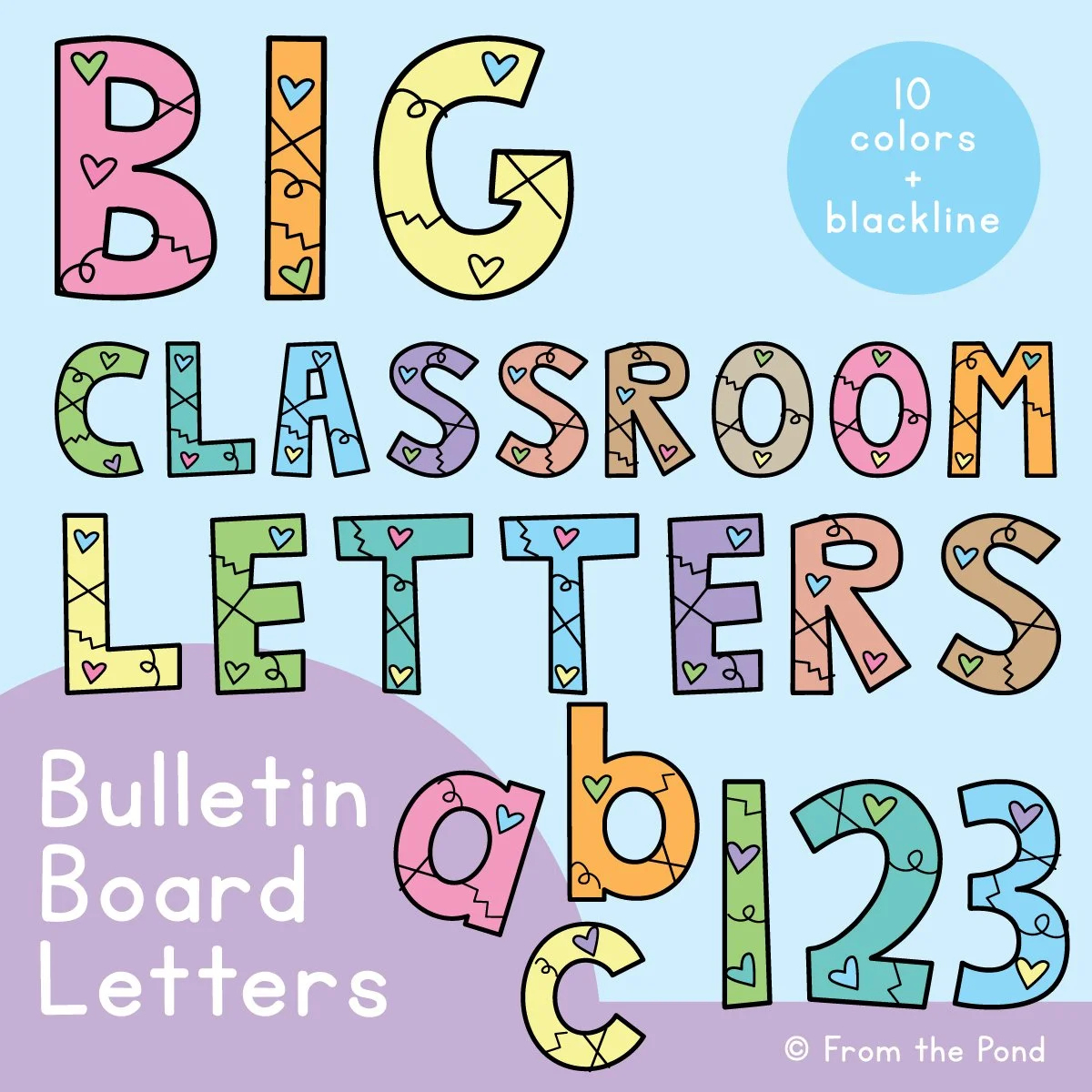 Bulletin Board Letters For The Classroom - Just Print And Display in Free Printable Letters For Bulletin Board
