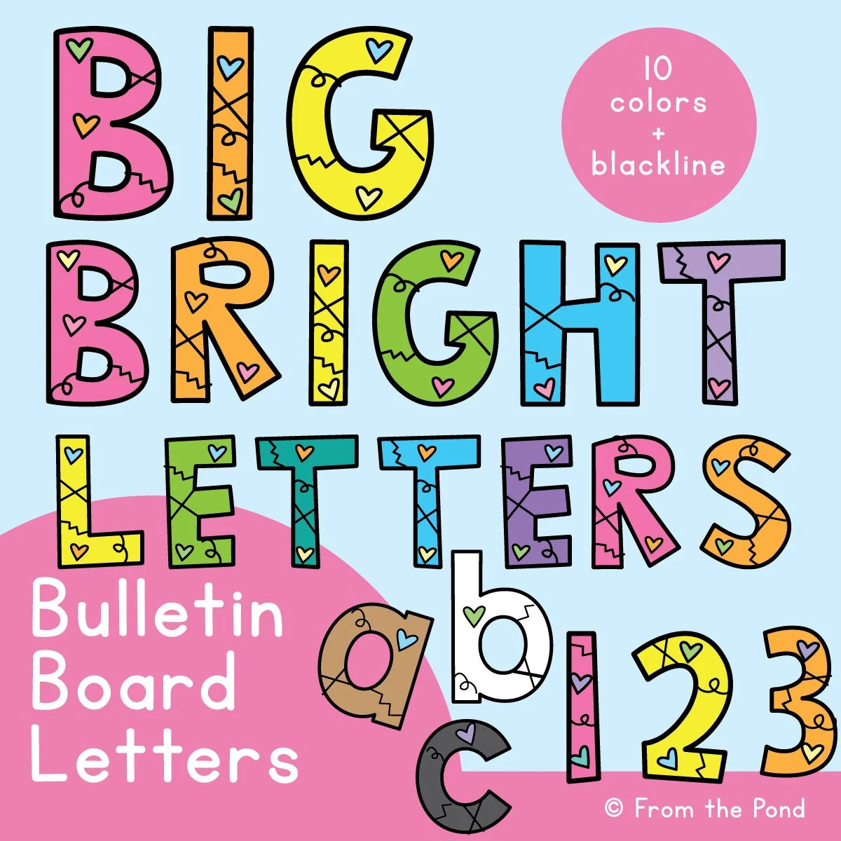 Bulletin Board Letters For The Classroom - Just Print And Display with regard to Printable Bulletin Board Letters Free