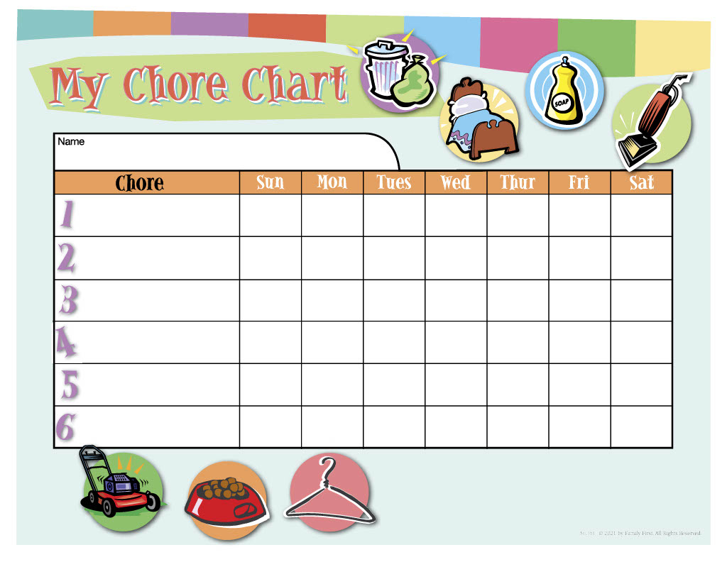 Customizable Chore Chart - Imom regarding Customizable Free Printable Chore Charts