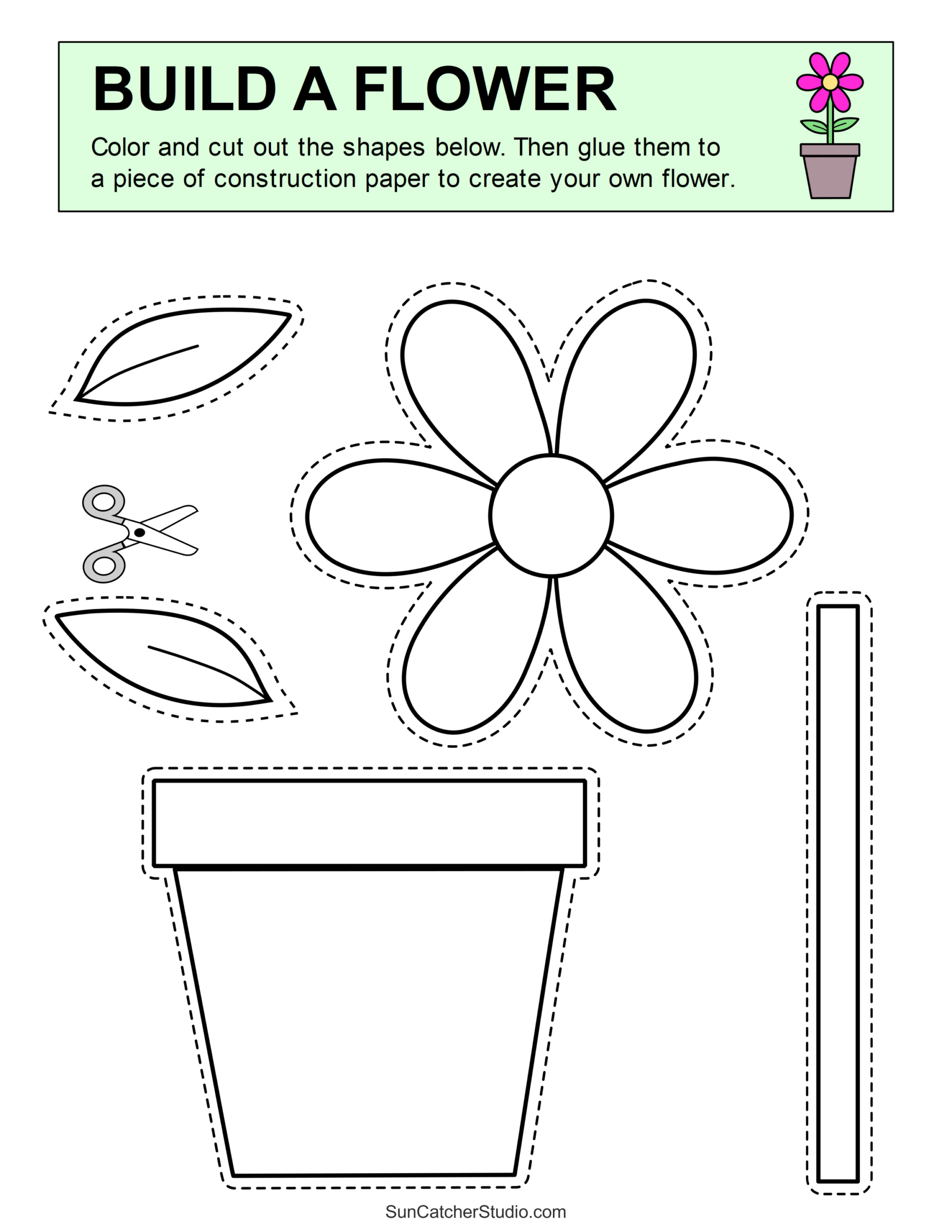 Cut And Paste Worksheets (Printable Activities For Kids) – Free for Cut And Paste Printable Activities