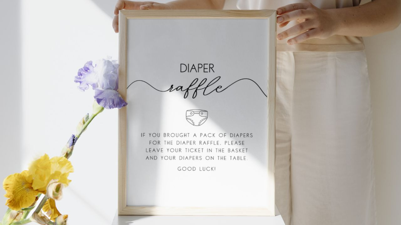 Diaper Raffle Baby Showers: Free Printables + Ideas - The Baby in Free Printable Diaper And Wipe Raffle
