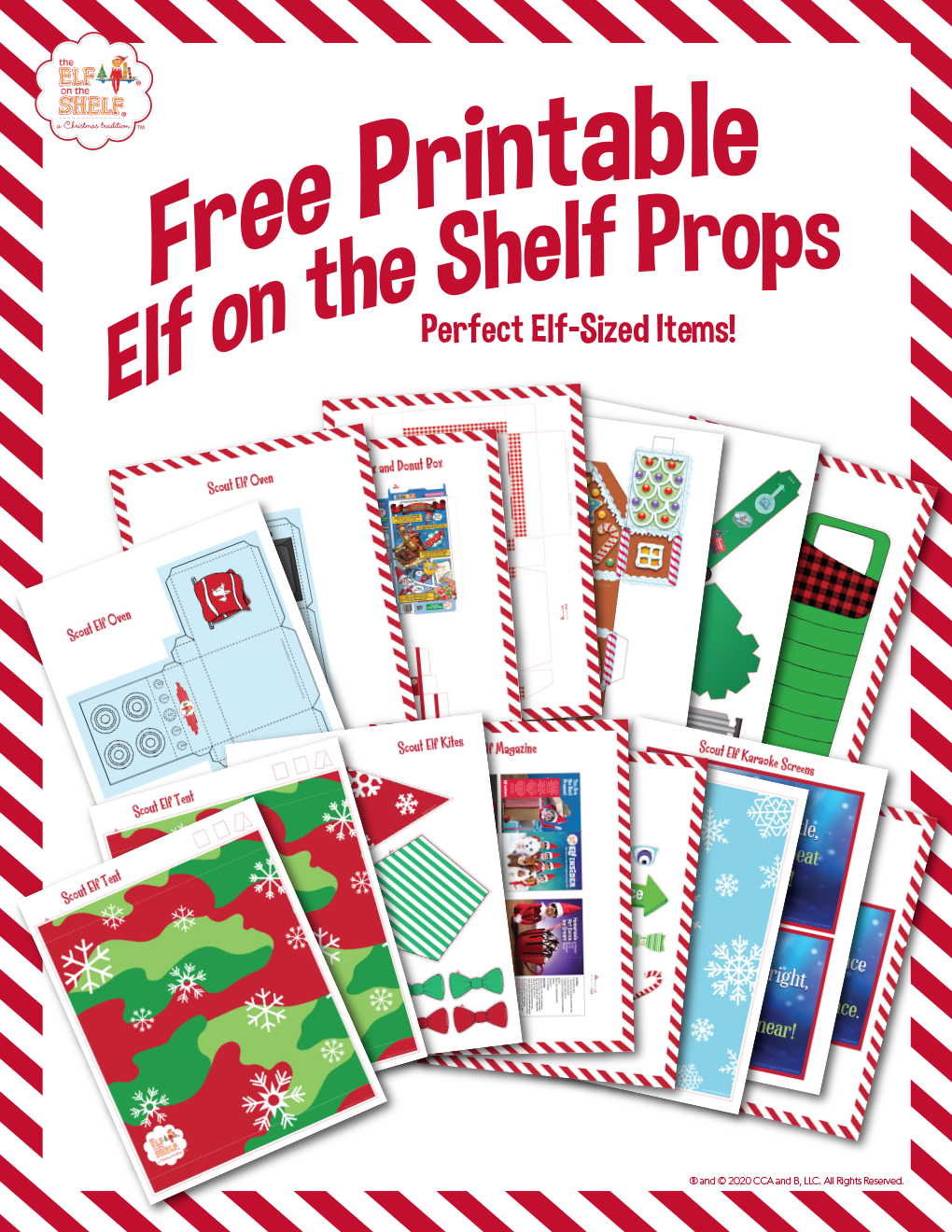 Download Free Printable Elf On The Shelf Props | The Elf On The Shelf with Elf on the Shelf Cut Out Printable