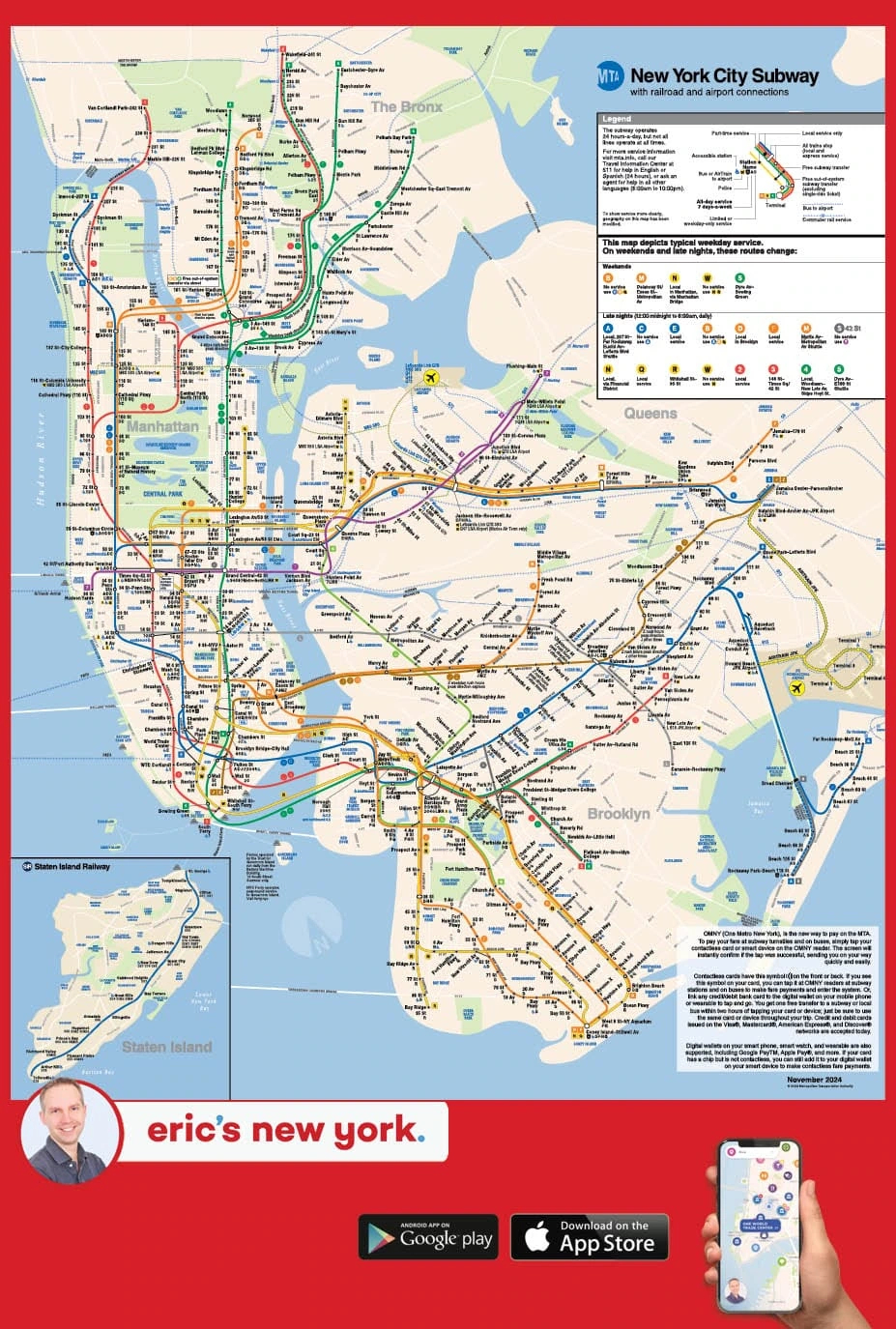 Download Mta New York Subway And Bus Maps 2025 - Newyorkcity.ca inside New York City Subway Map Printable