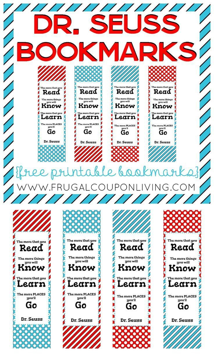 Dr Seuss Printable Pdf - Dr Seuss Quote Bookmarks throughout Dr Seuss Free Printable Bookmarks