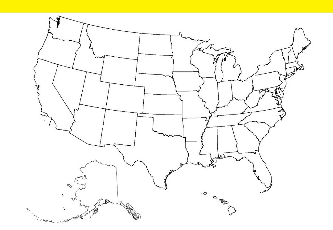 Druckbare Blanko-Karte Der Usa: Perfekt Für Geographieunterricht throughout Printable Blank Us Map With States