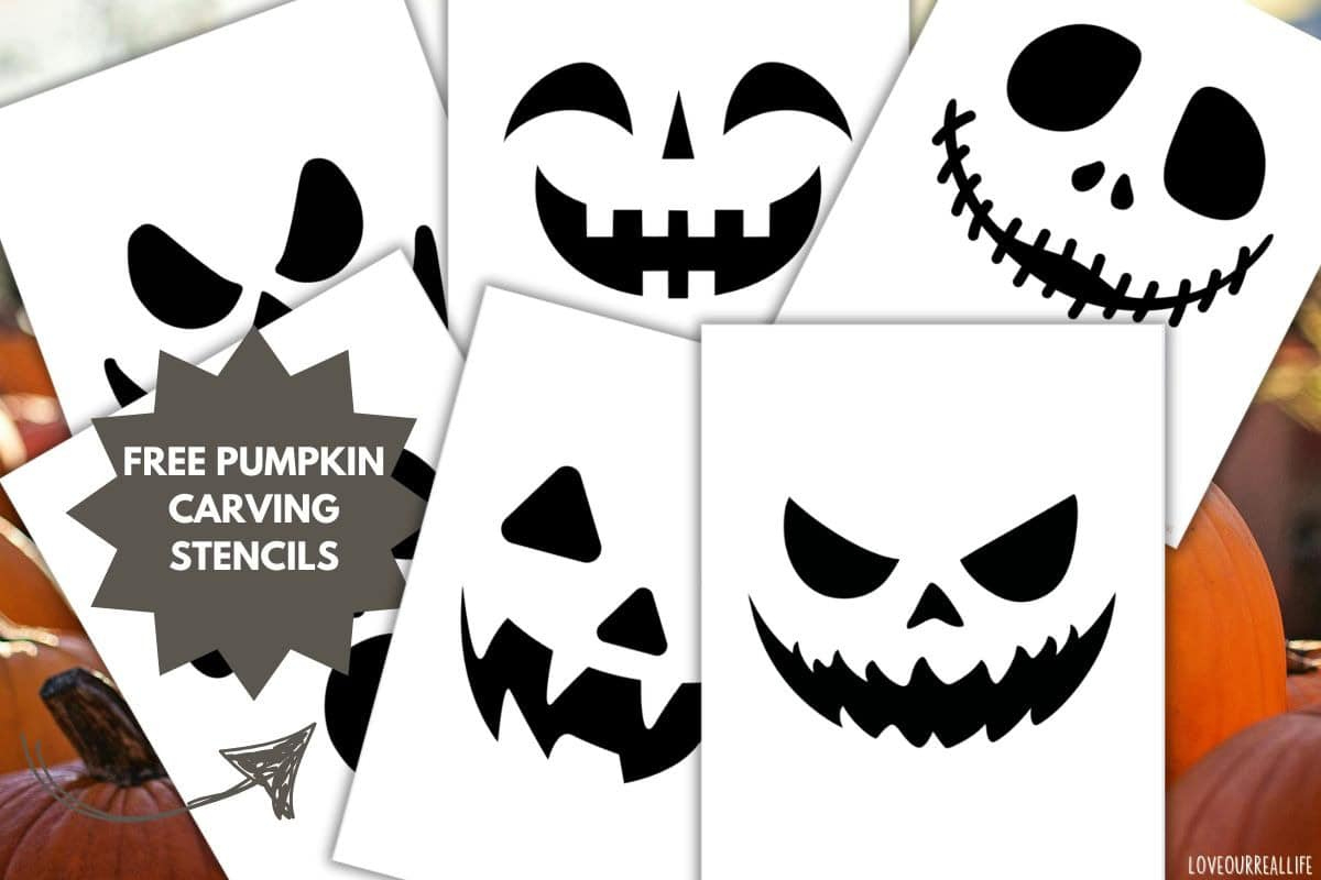 Easy Pumpkin Carving Stencils: Free Jack-O'-Lantern Faces To inside Printable Jack O Lantern Stencils
