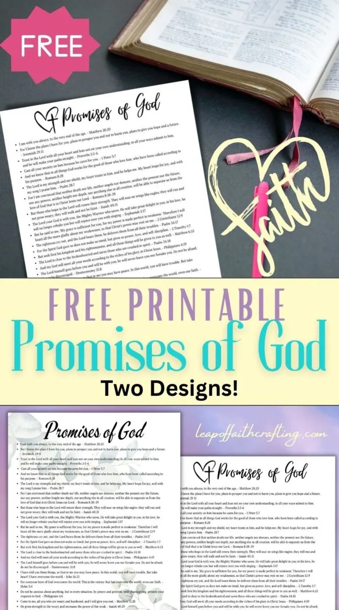 Embracing 25 Of God&amp;#039;S Promises: A Printable List Of The Promises inside Printable List of God&amp;amp;#039;s Promises