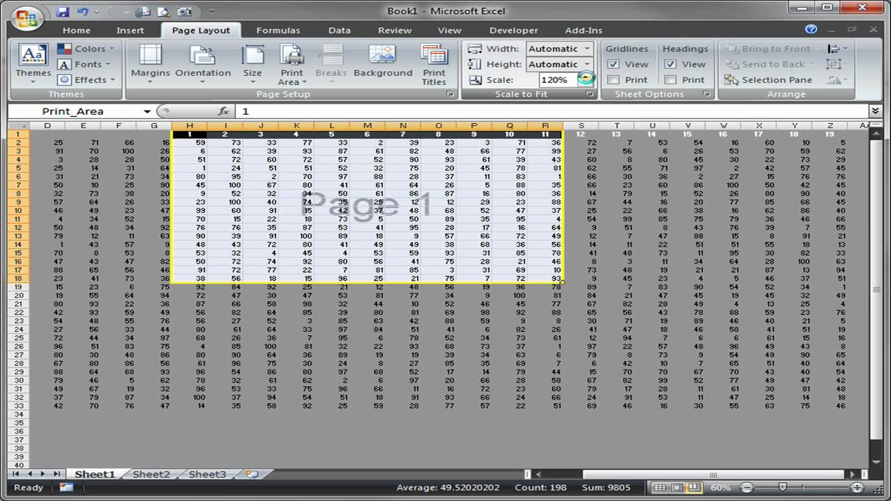 Excel Set Print Area intended for How To Show Printable Area In Excel