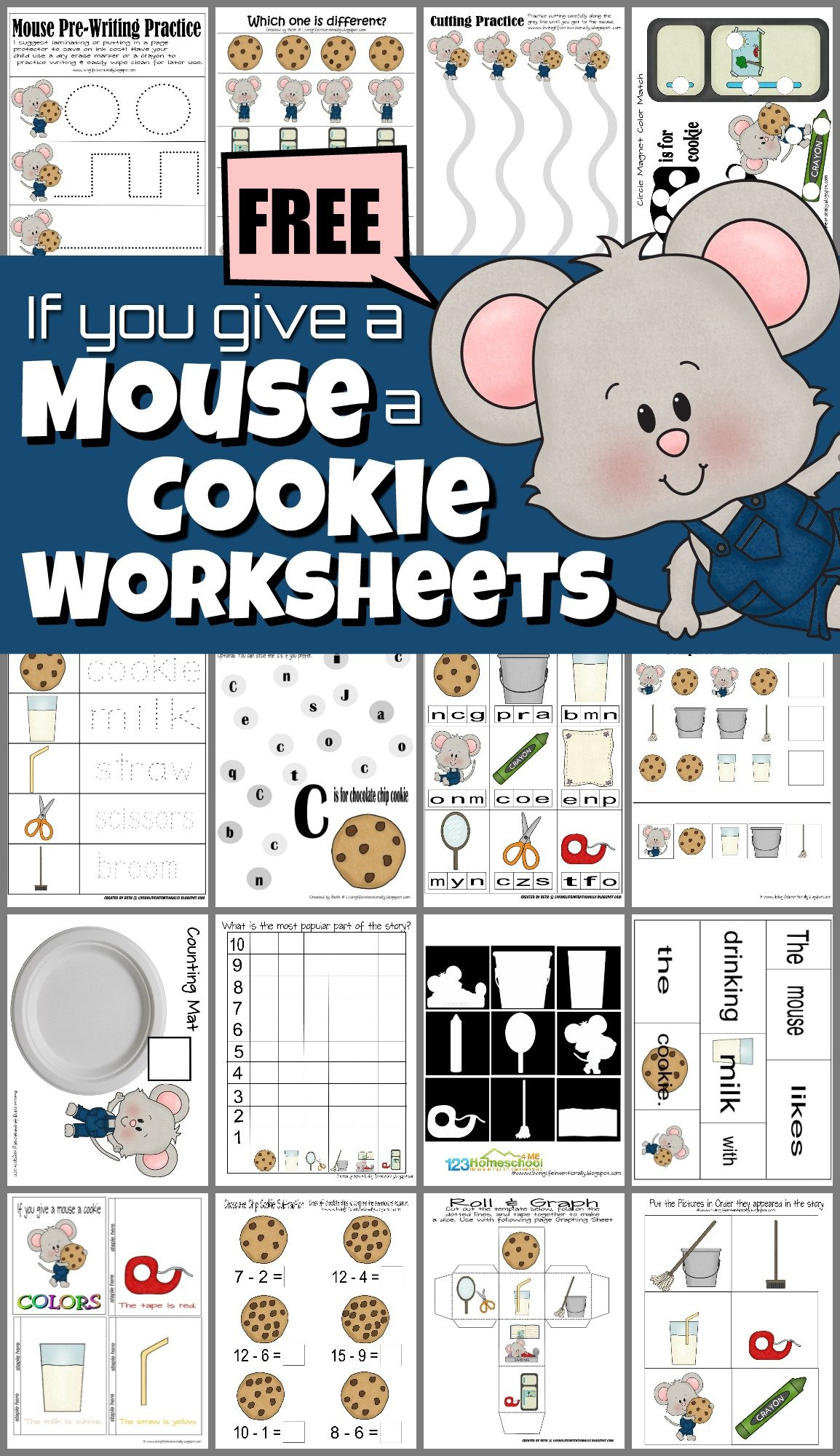 🐭🍪 Free Printable Mouse And Cookie Worksheets And Activities throughout If You Give A Mouse A Cookie Printable Book