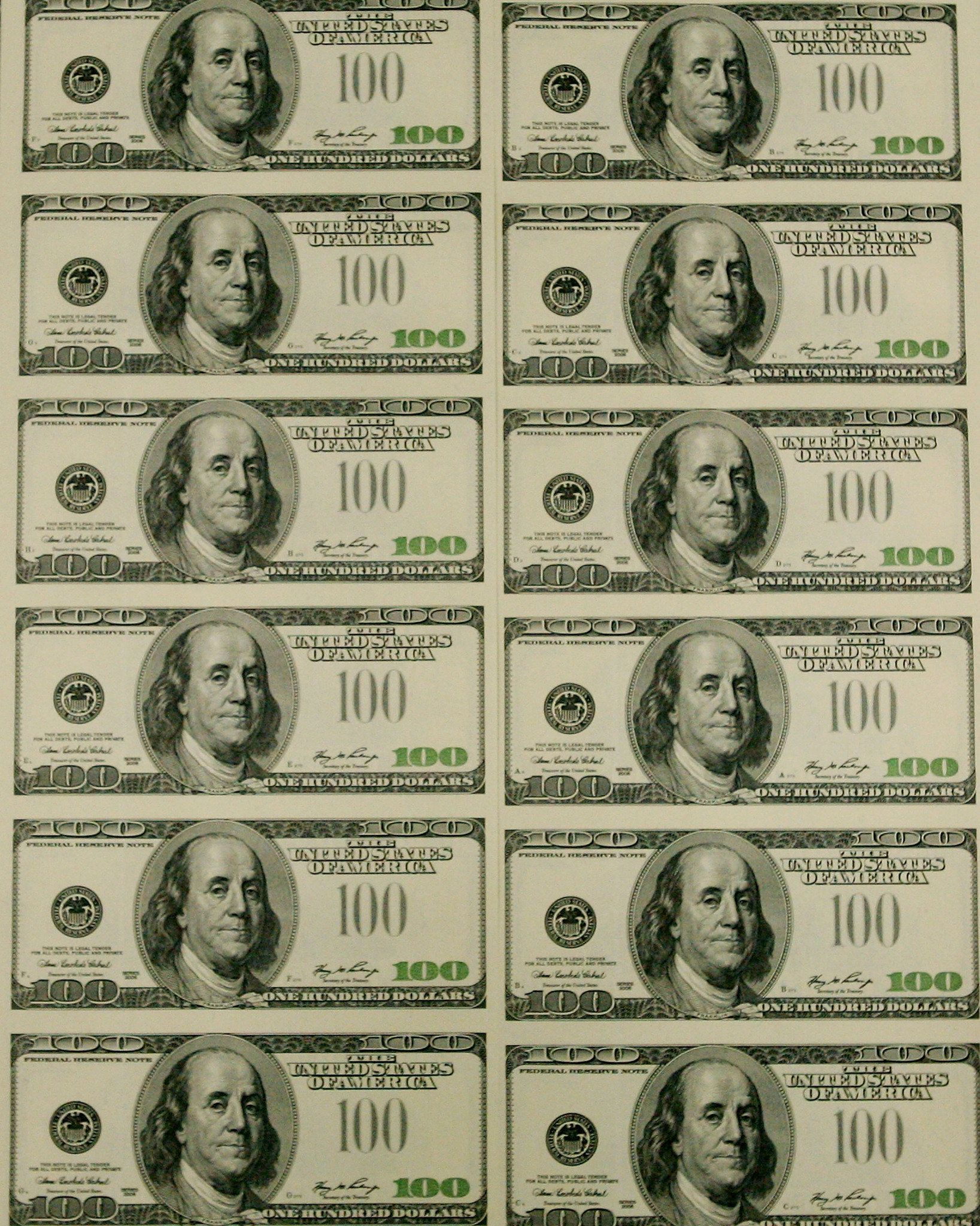 Fake Money Bills - 5 Free Pdf Printables | Printablee regarding 100 Dollar Play Money Printable