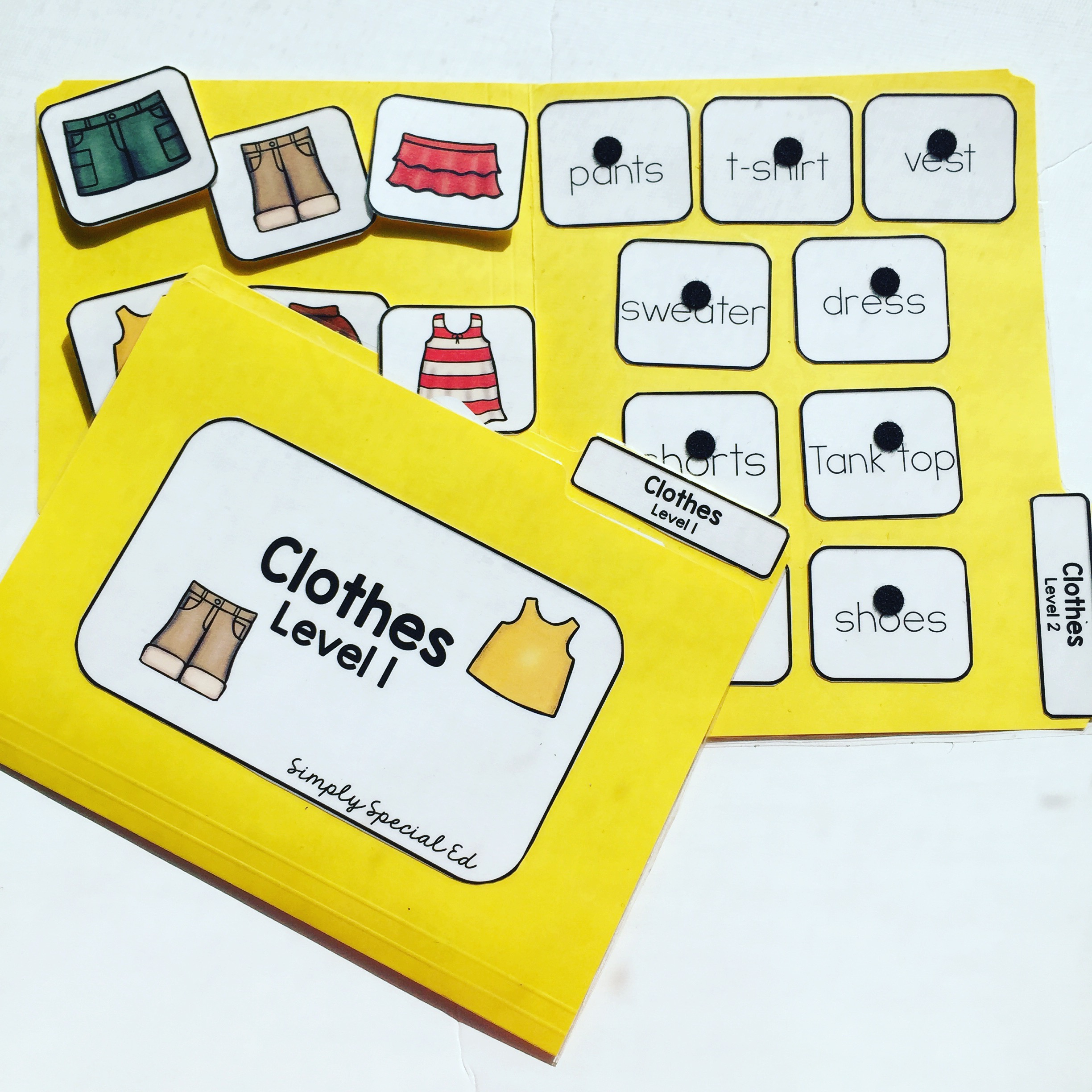 File Folders For Independence - Simply Special Ed pertaining to Free Printable File Folder Activities For Special Education