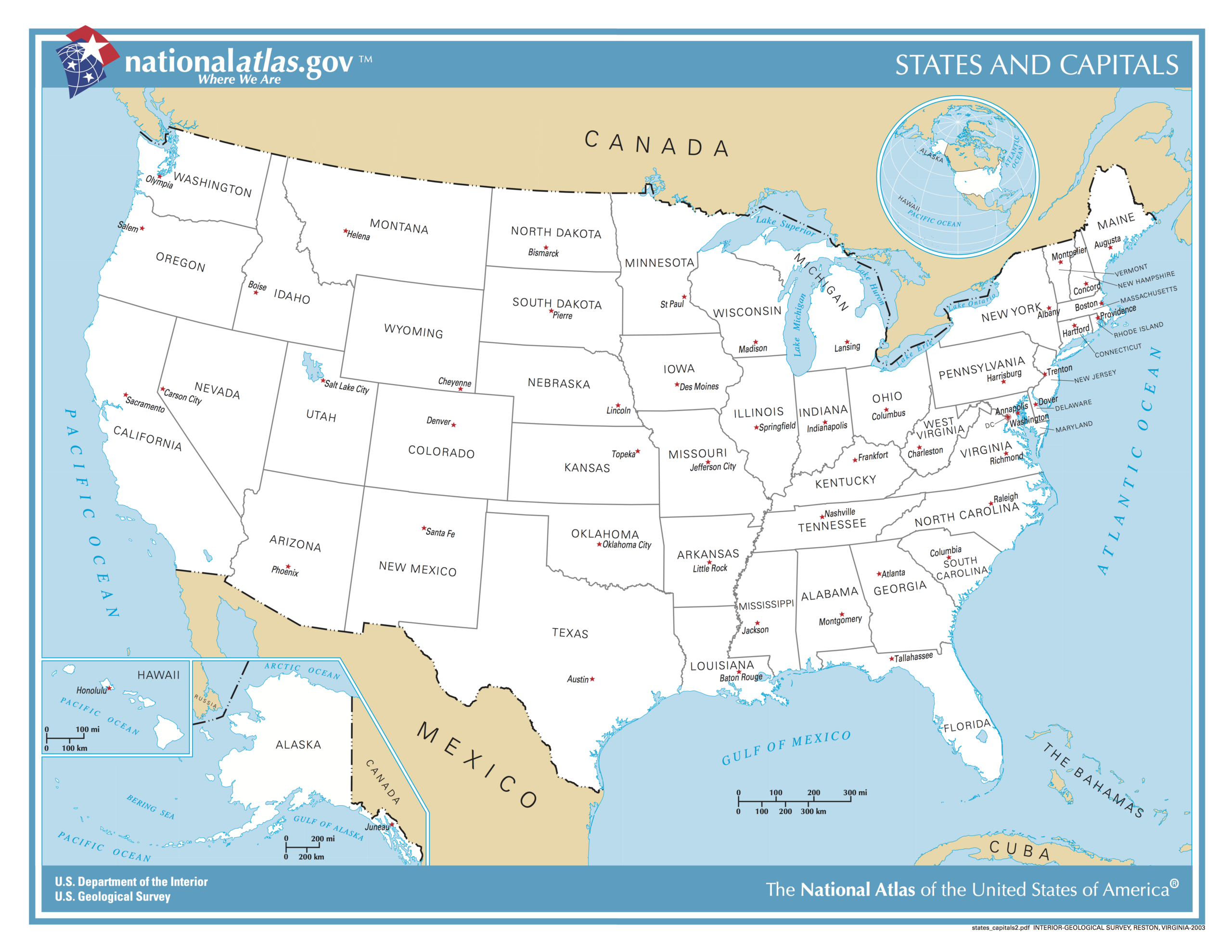File:us Map - States And Capitals - Wikimedia Commons with regard to States And Capitals Map Printable