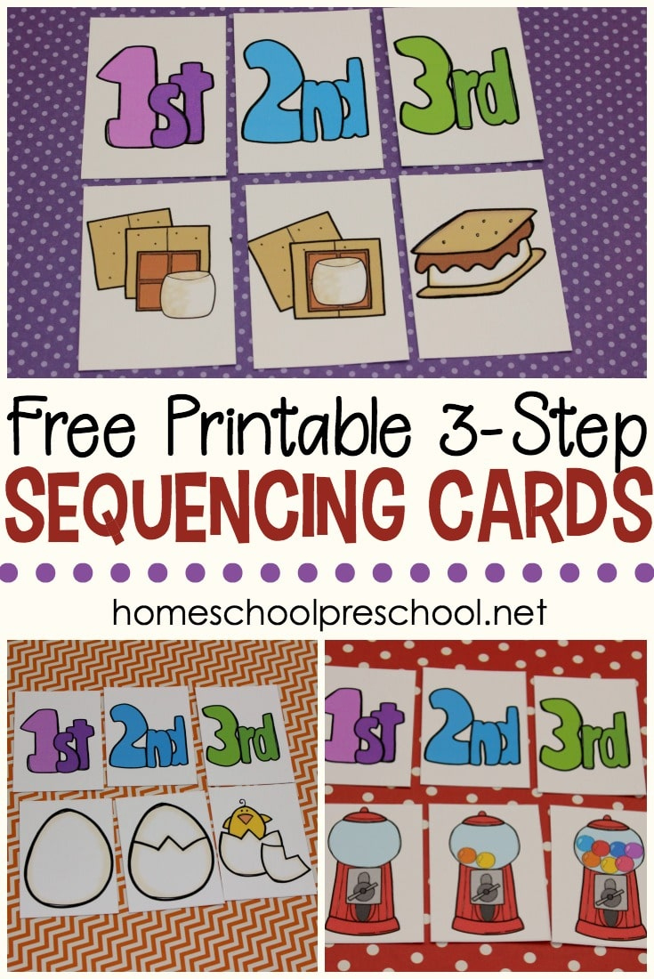 Free 3 Step Sequencing Cards For Preschoolers | Free Homeschool with regard to 3 Step Sequencing Pictures Printable Free