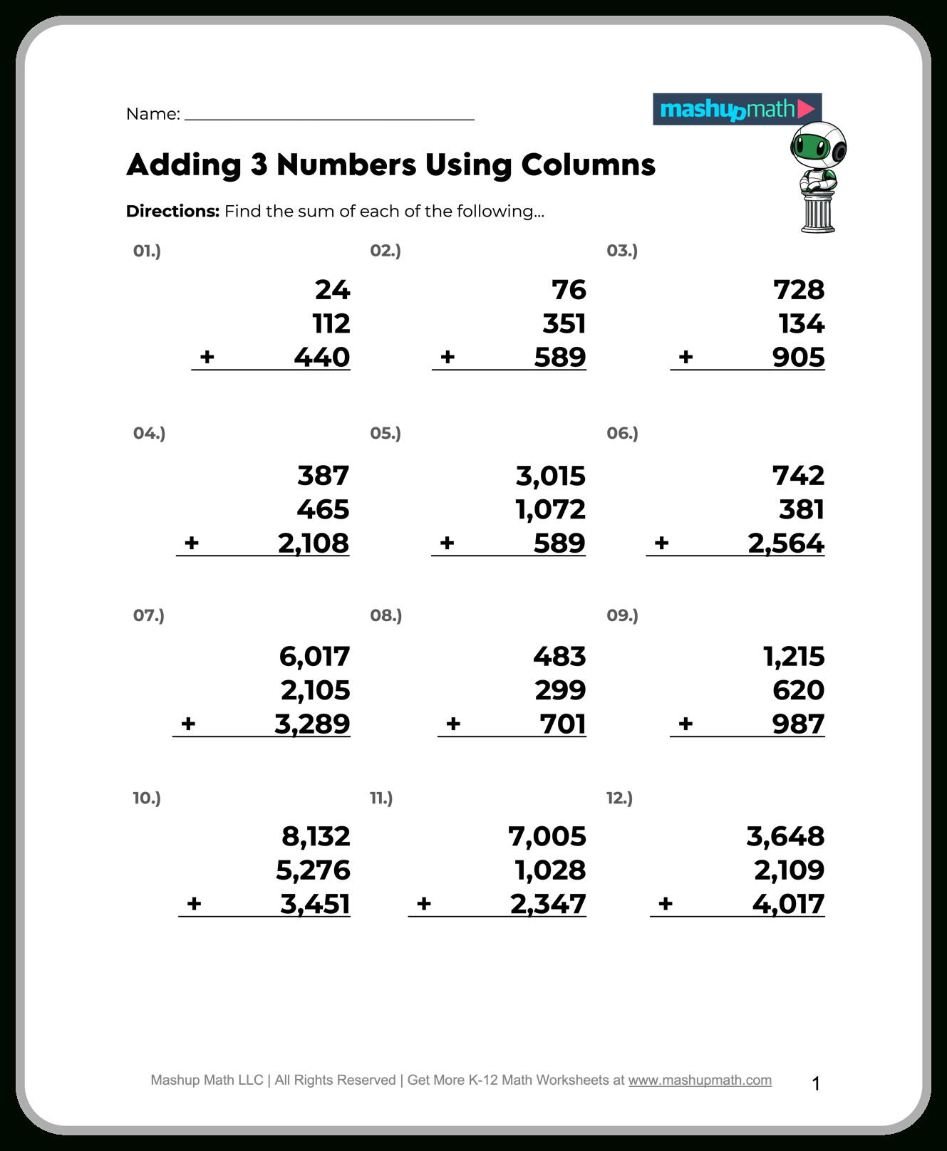 Free 5Th Grade Math Worksheets—Printable W/ Answers — Mashup Math throughout Printable Math Sheets For 5th Graders