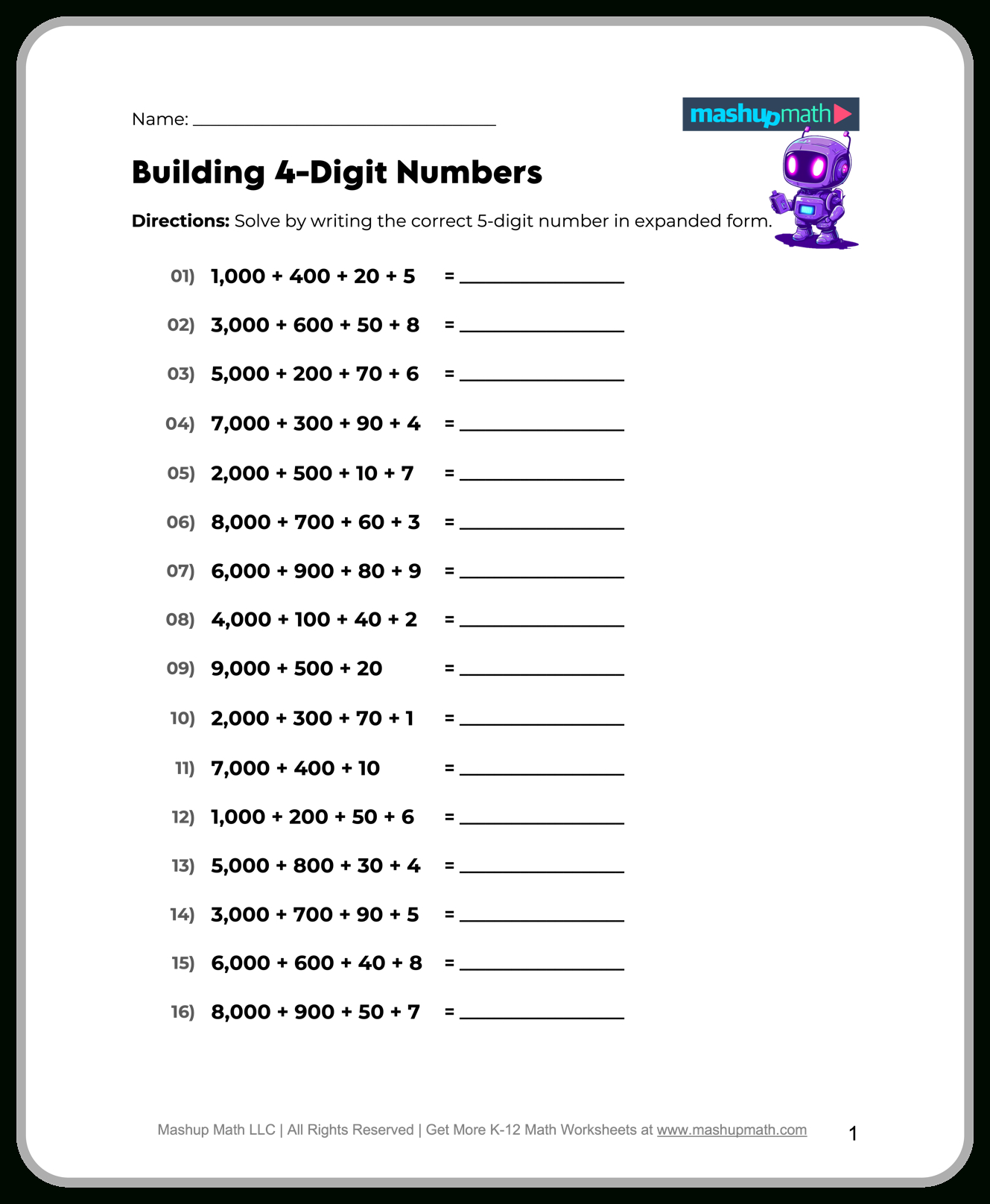Free 5Th Grade Math Worksheets—Printable W/ Answers — Mashup Math within Printable Math Sheets For 5Th Graders