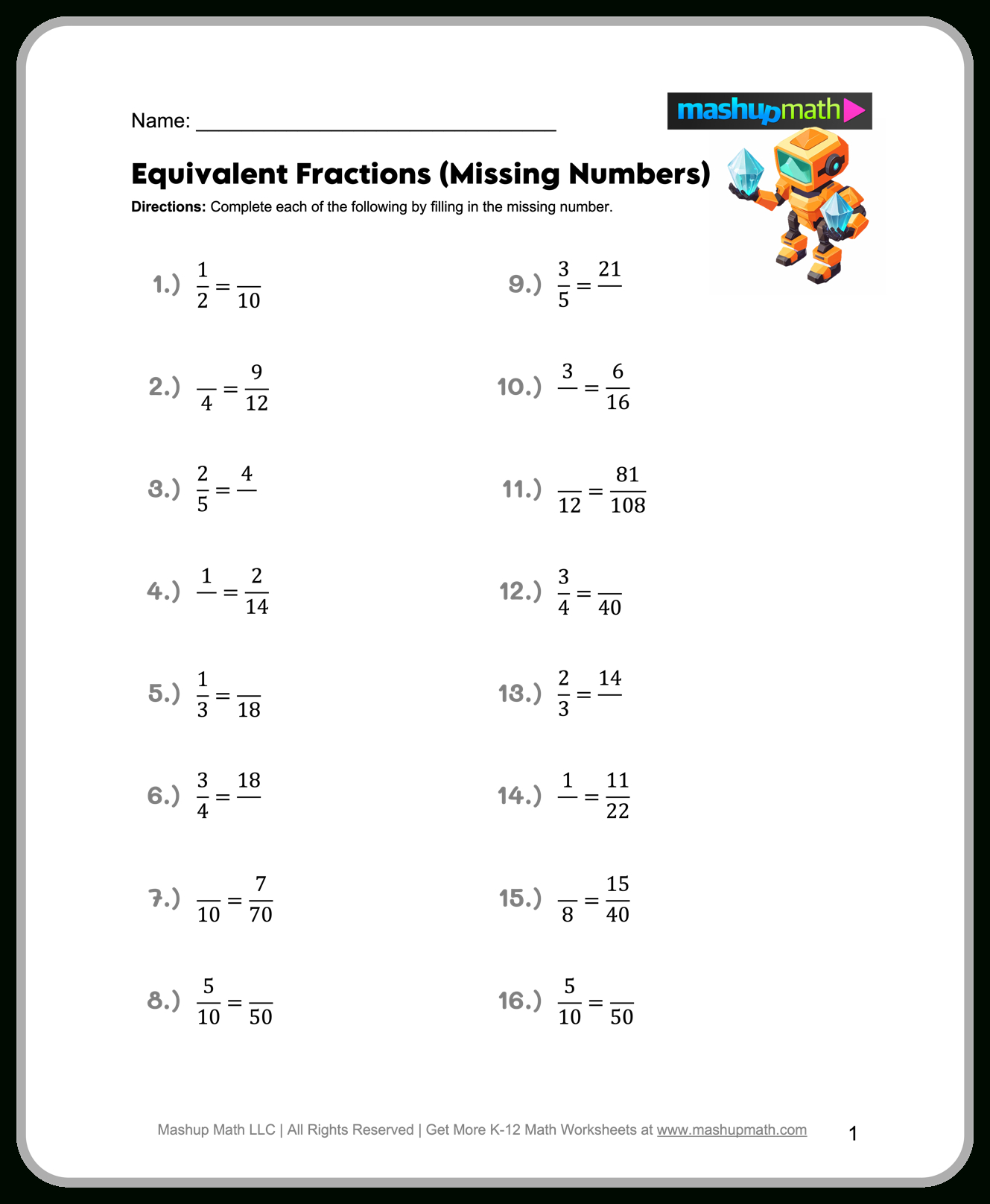 Free 6Th Grade Math Worksheets—Printable W/ Answers — Mashup Math regarding Free Printable 6th Grade Math Worksheets