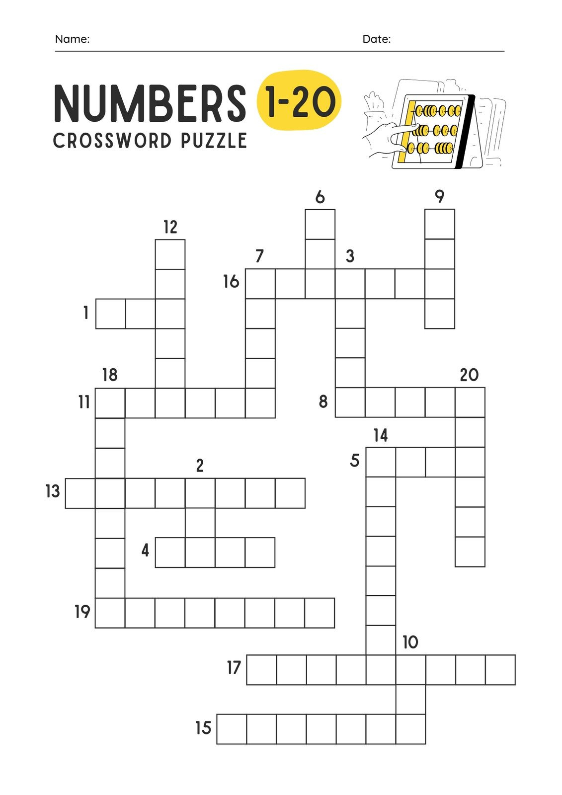 Free And Customizable Crossword Puzzle Templates | Canva with Crossword Puzzle Generator Free Printable