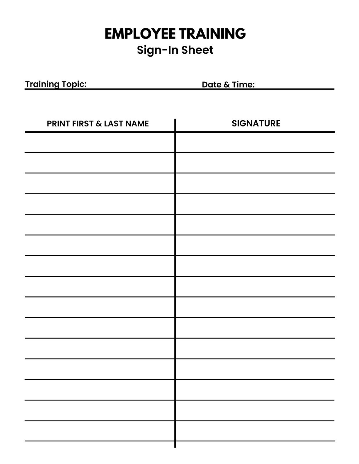 Free And Customizable Sign Up Sheet Templates with regard to Sign Up Sheet Template Printable