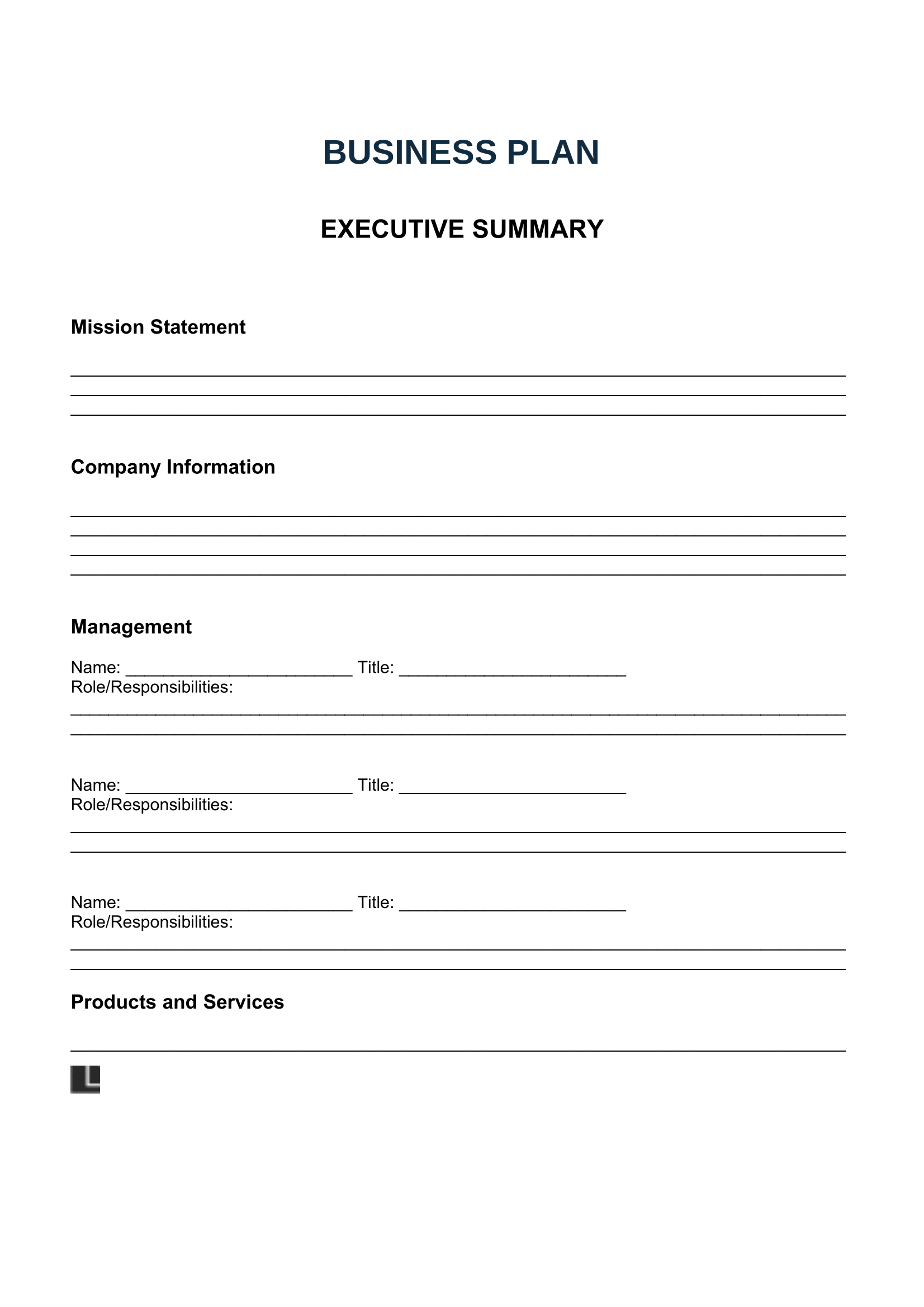 Free Business Plan Templates | Pdf &amp;amp; Word | Fill Online in Pdf Printable Business Plan Template