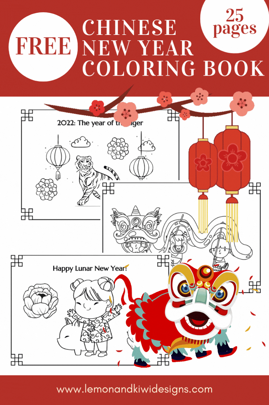 Free Chinese New Year Coloring Pages - Lemon And Kiwi Designs in Free Printable Chinese New Year