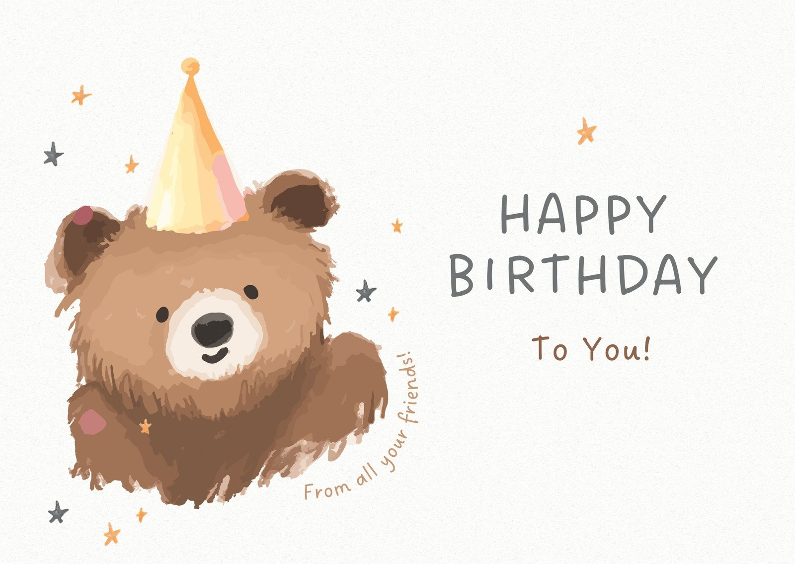 Free, Custom Printable Birthday Card Templates | Canva with Free Online Printable Birthday Cards